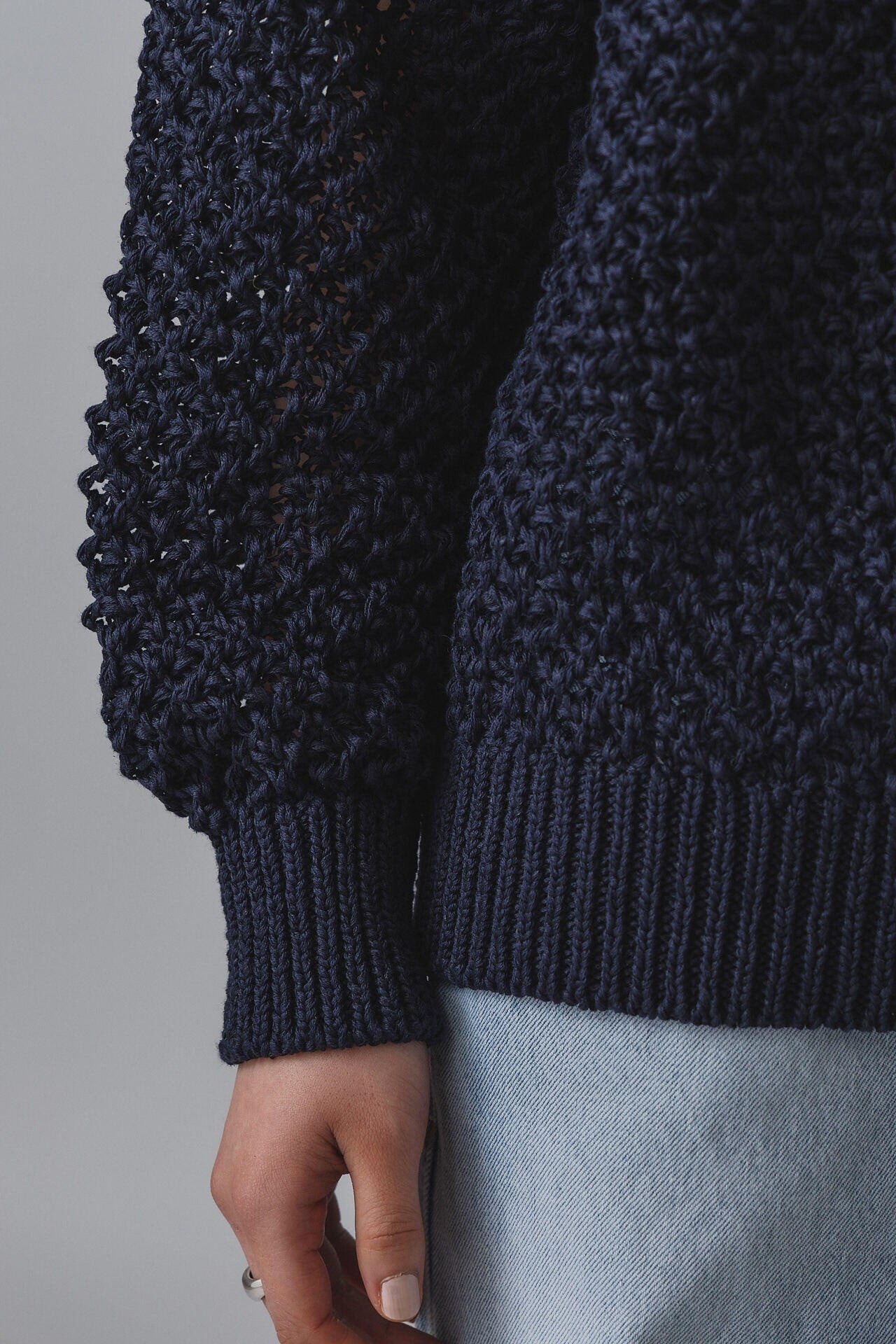 ［別注］Yonetomi / GIMA MESH KNIT P/O