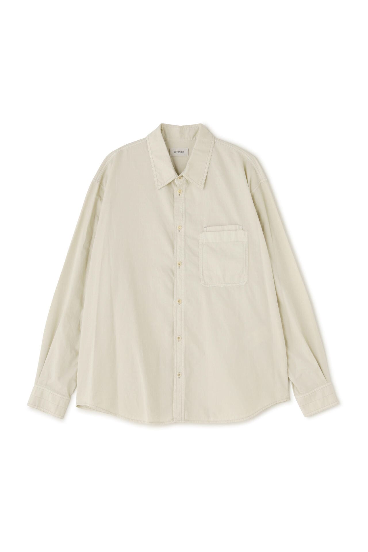 トップス Lemaire relaxed fit shirts natural beige LEMAIRE / RELAXED WORKWEAR SHIRT | THE LIBRARY（ザ ライブラリー