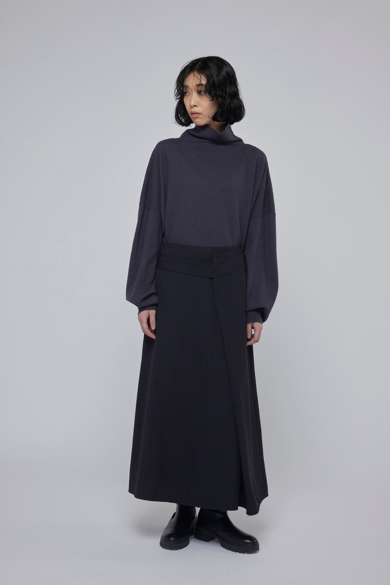 NNNページ STUDIO NICHOLSON / LW BOILED WOOL 16GG ROLL NECK JUMPER | THE