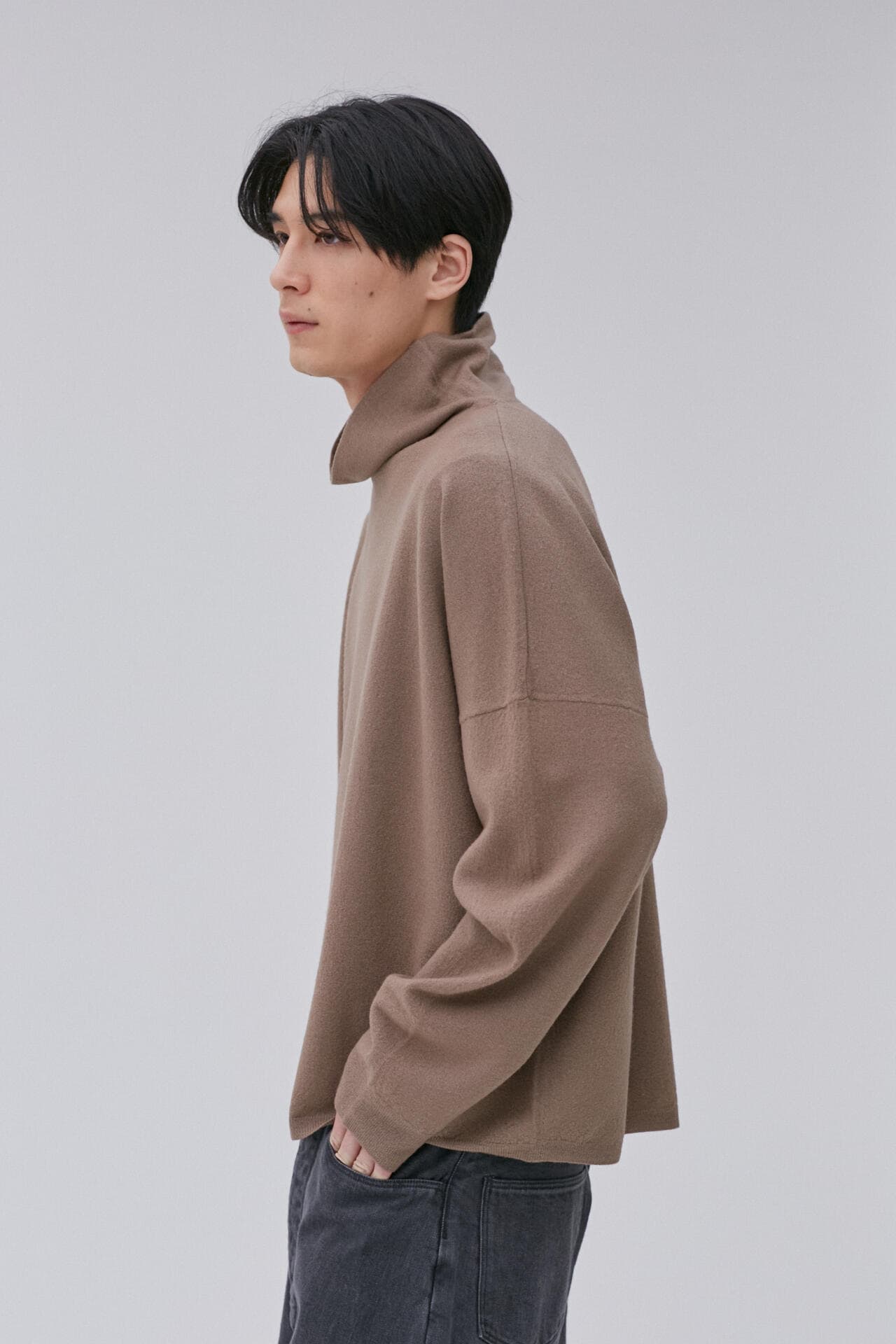 STUDIO NICHOLSON / LW BOILED WOOL 16GG ROLL NECK JUMPER | THE