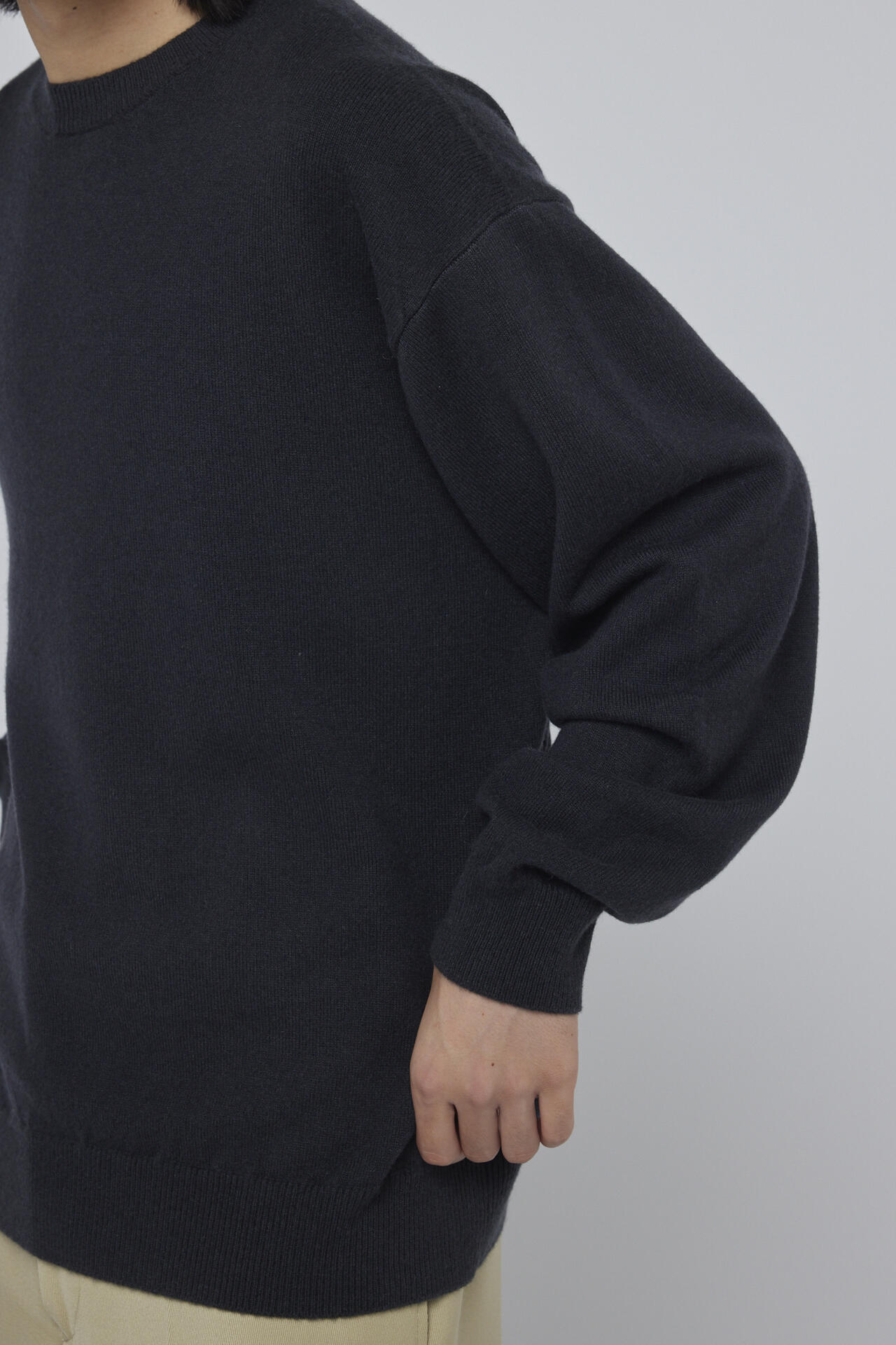 別注］Yonetomi / NEW BASIC CASHMERE KNIT P/O | THE LIBRARY（ザ