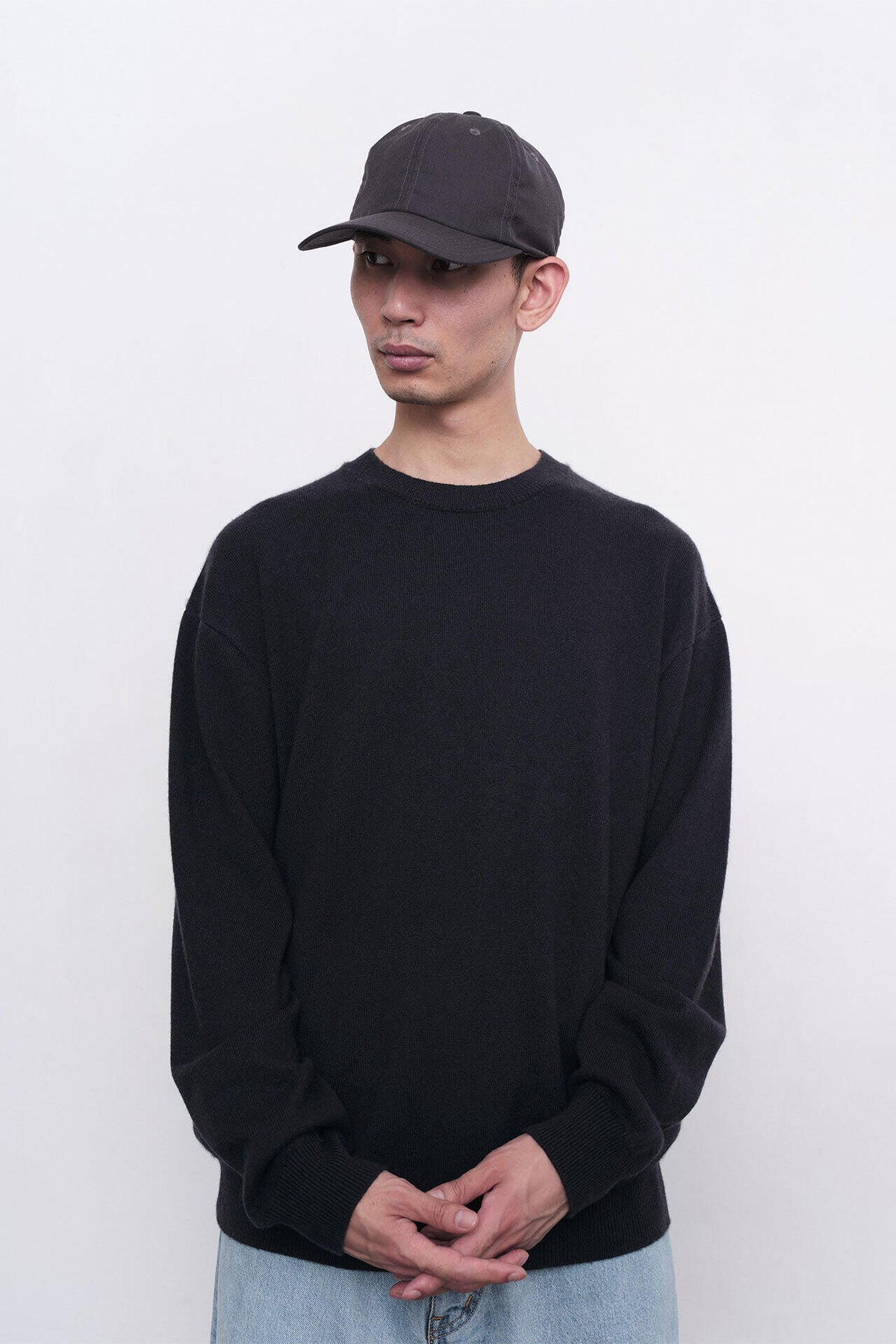 別注］Yonetomi / NEW BASIC CASHMERE KNIT P/O | THE LIBRARY（ザ 