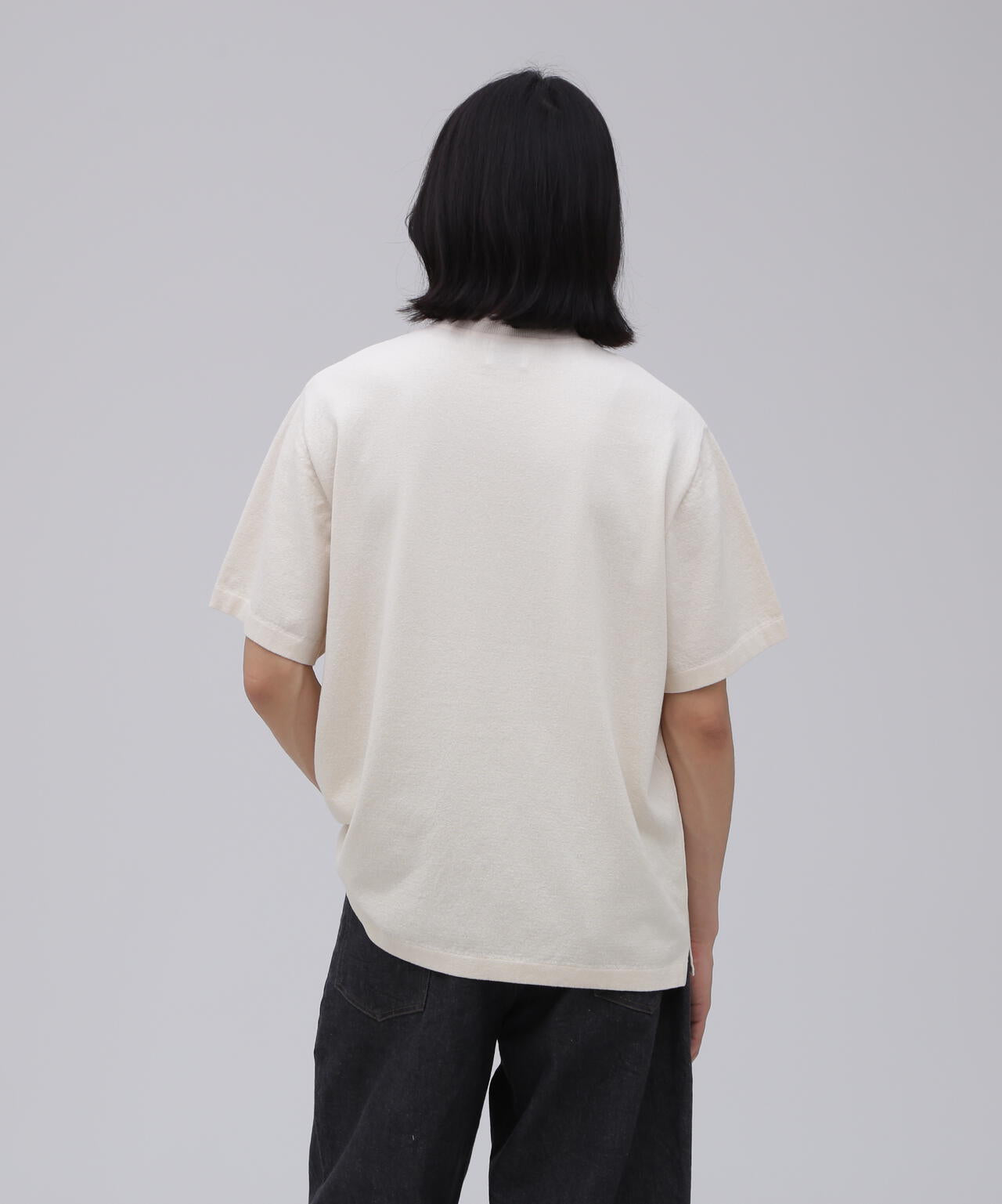 Yonetomi / LIGHT WAVE COTTON KNIT TEE (SOLID) | THE LIBRARY（ザ