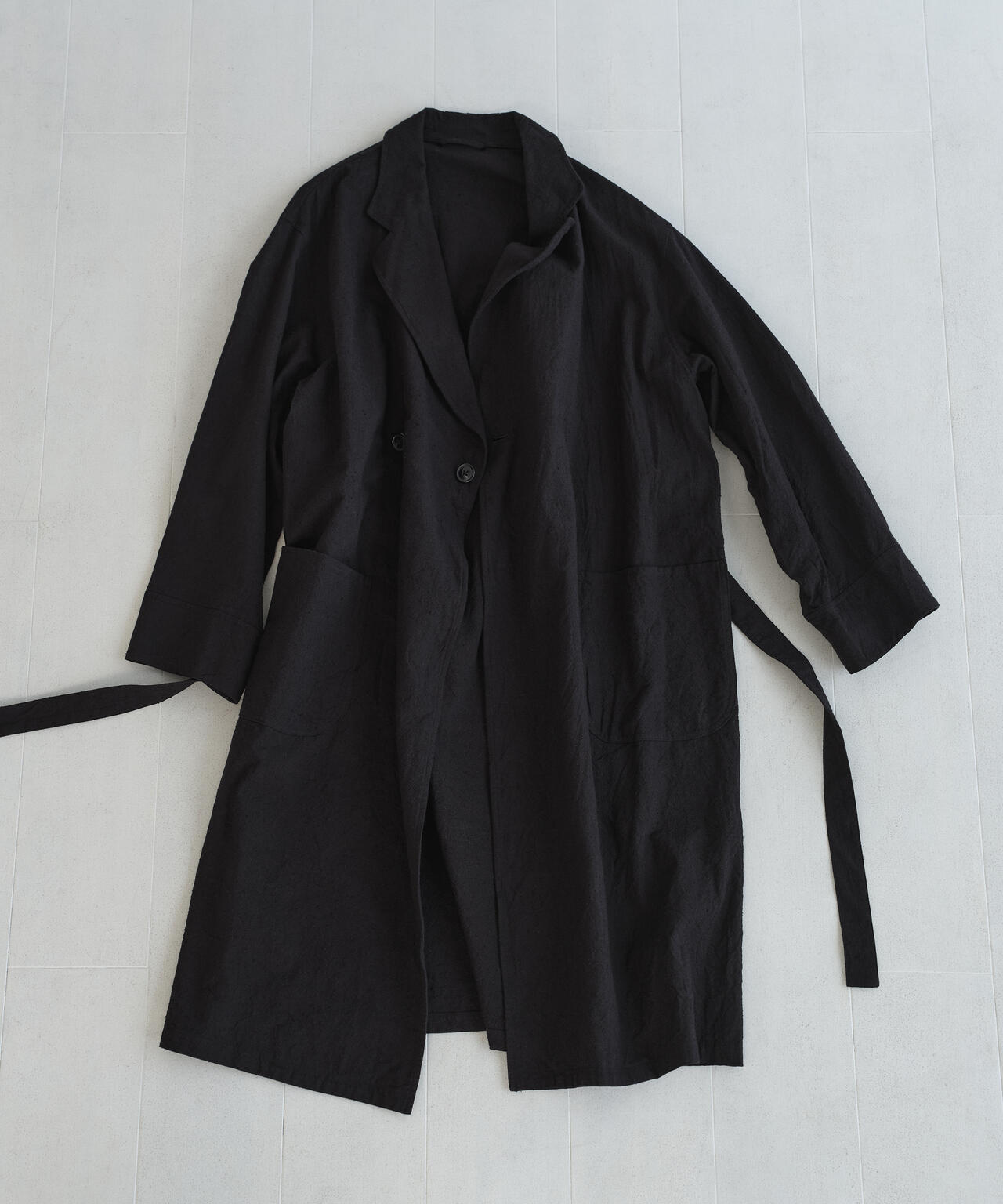 [別注] blurhms / SILK COTTN NEP PLAID COAT