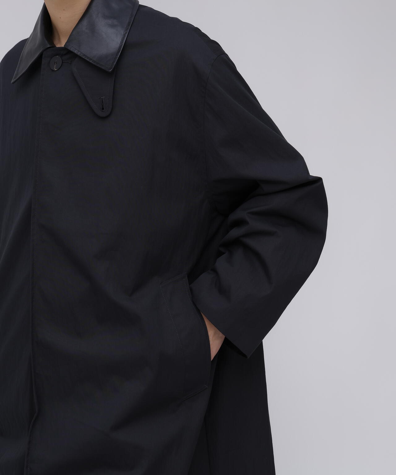 STUDIO NICHOLSON / WASHED WEATHER CLOTH TRENCH COAT | THE