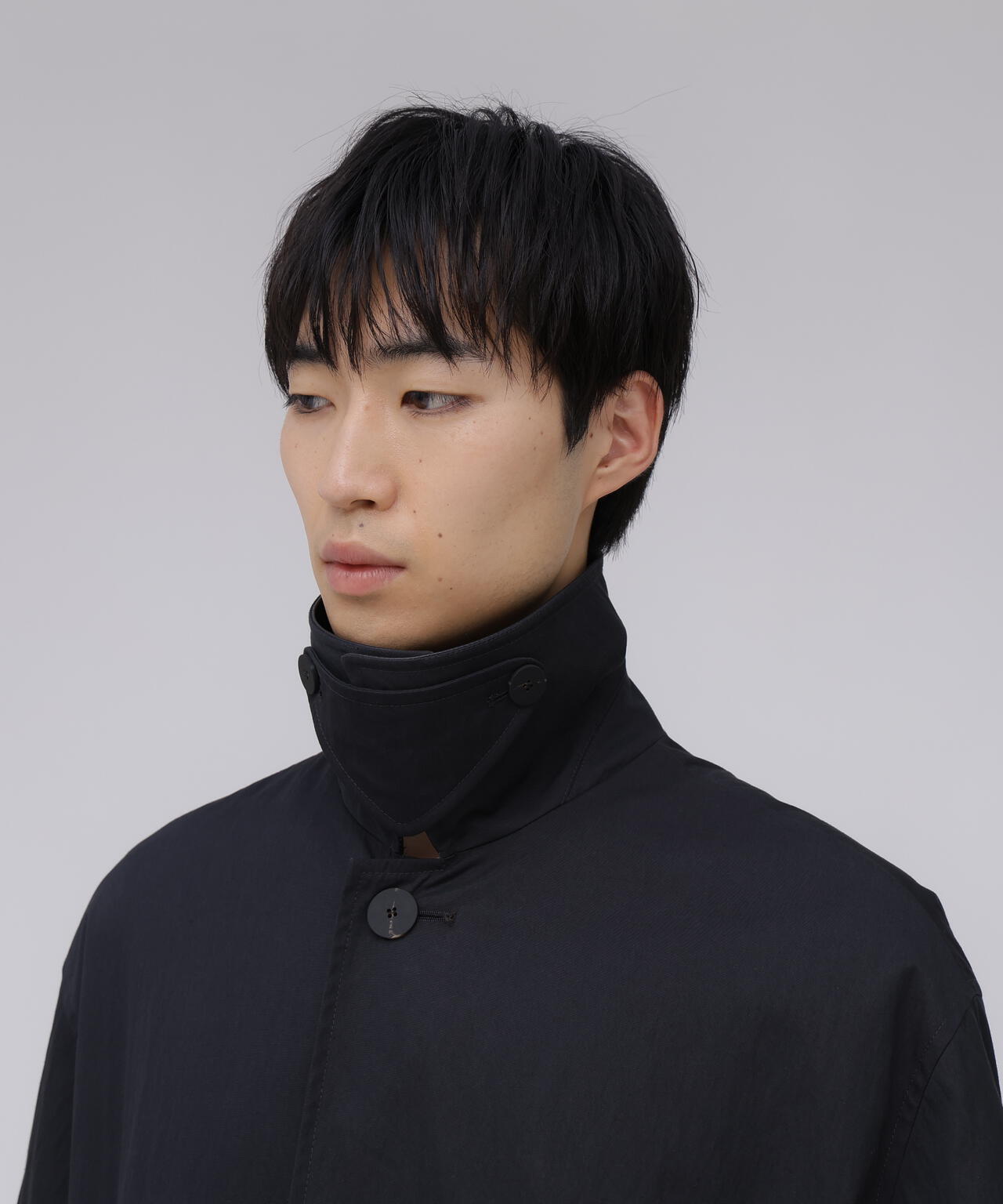 STUDIO NICHOLSON / WASHED WEATHER CLOTH TRENCH COAT | THE