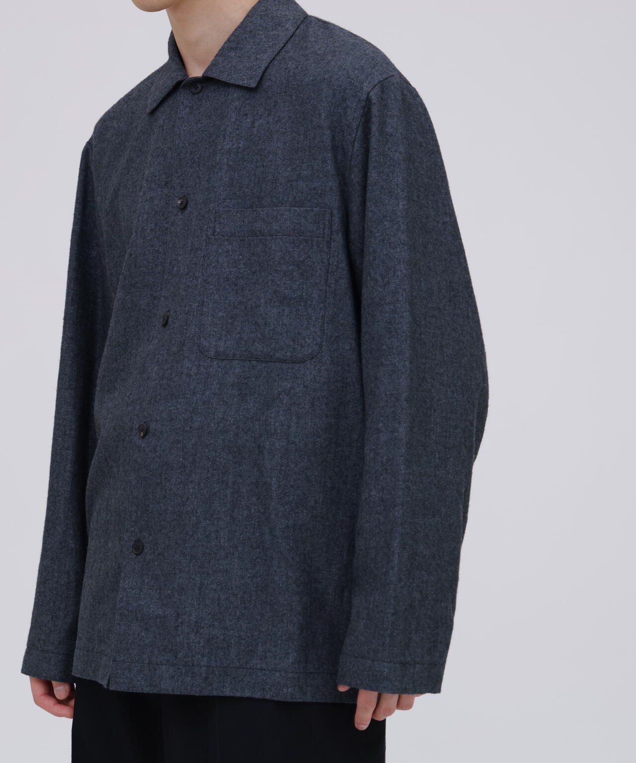 ATON / LINEN WOOL TWILL SHIRT JACKET | THE LIBRARY（ザ ライブ