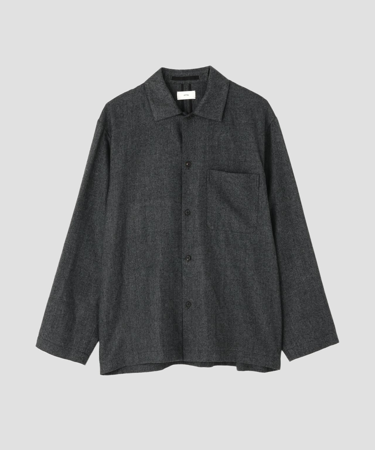 ATON / LINEN WOOL TWILL SHIRT JACKET | THE LIBRARY（ザ ライブ
