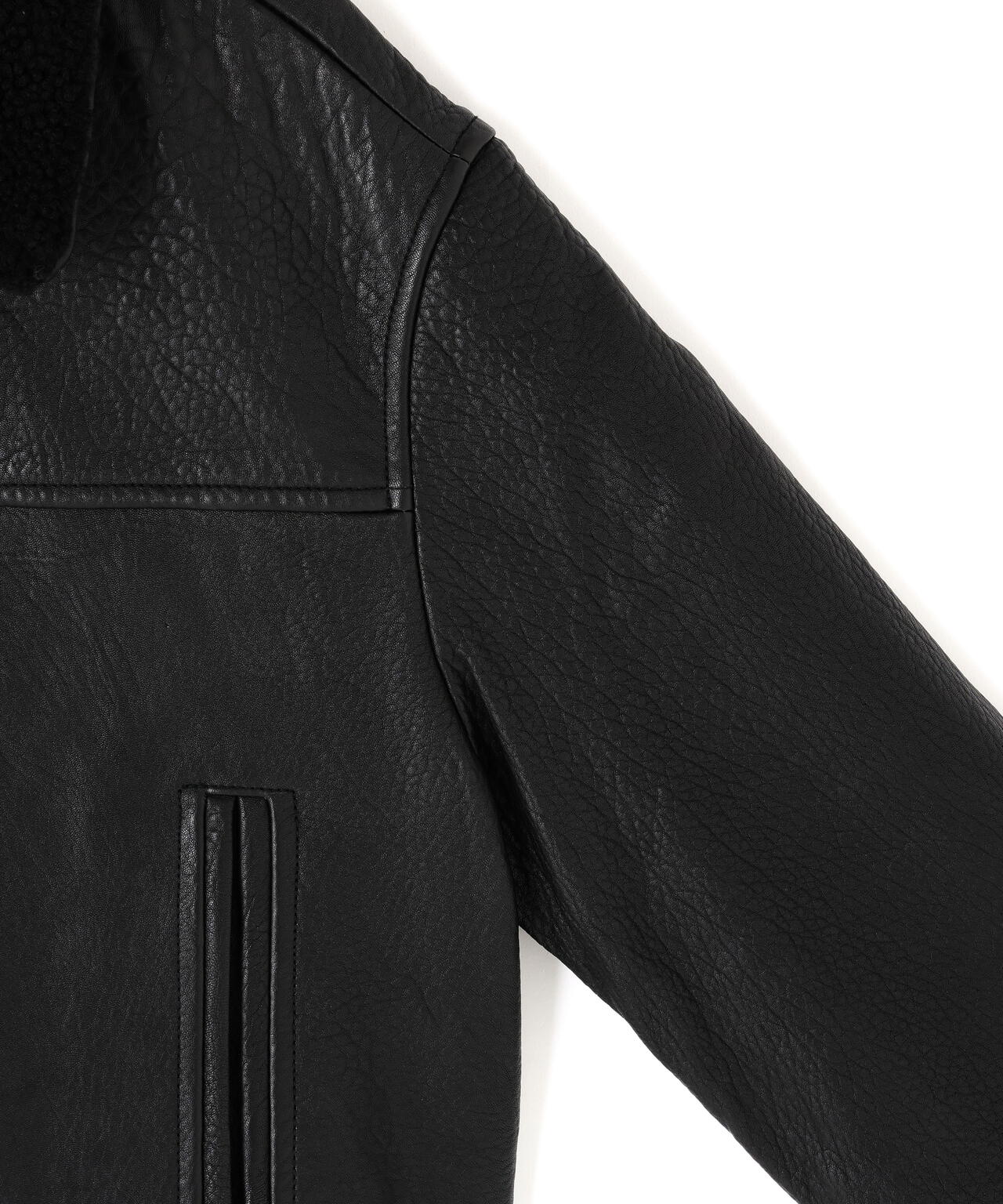 STUDIO NICHOLSON / SHEARLING COLLAR JACKET
