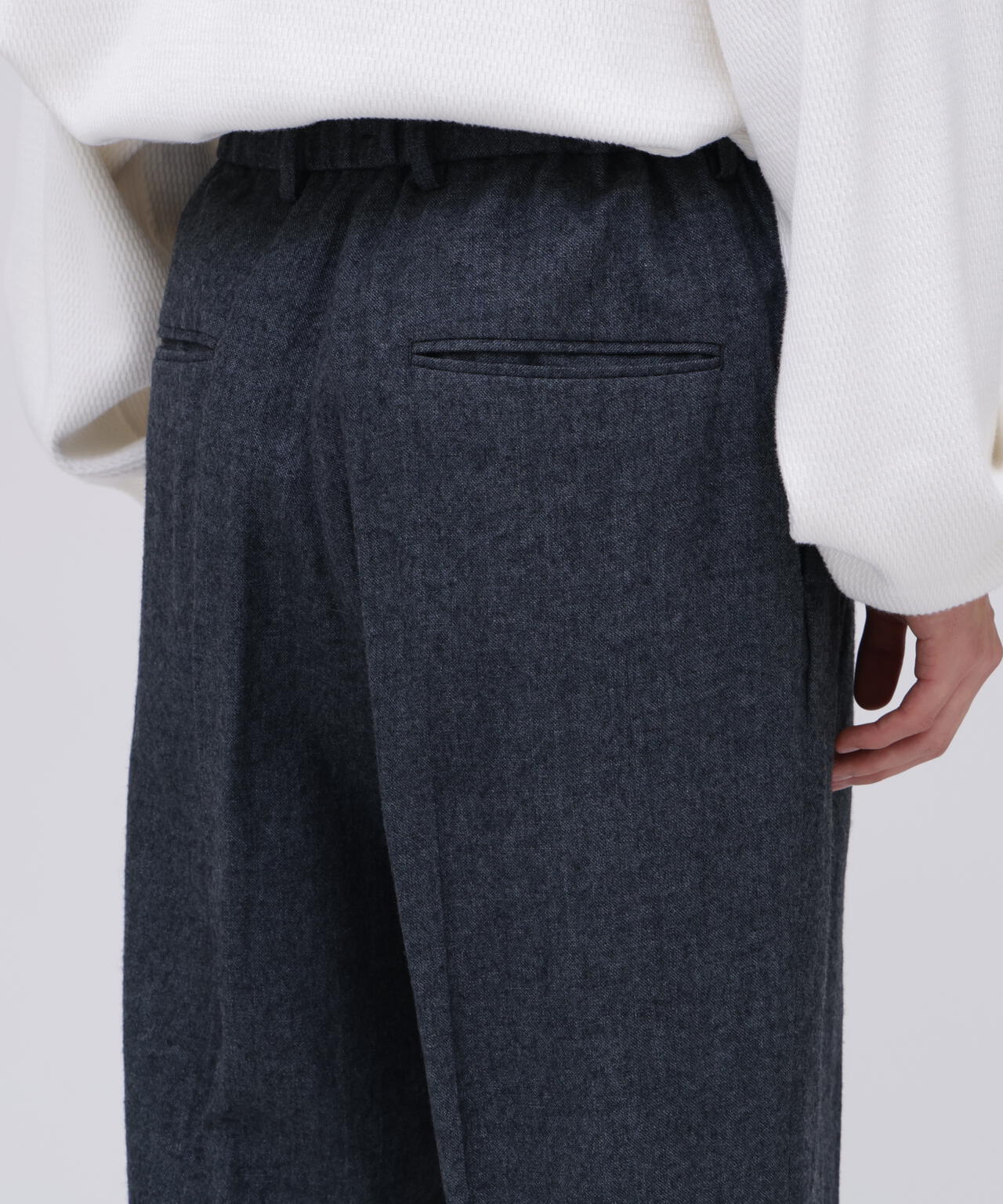 ATON / LINEN WOOL TWILL LOOSE FIT PANTS | THE LIBRARY（ザ ライブ