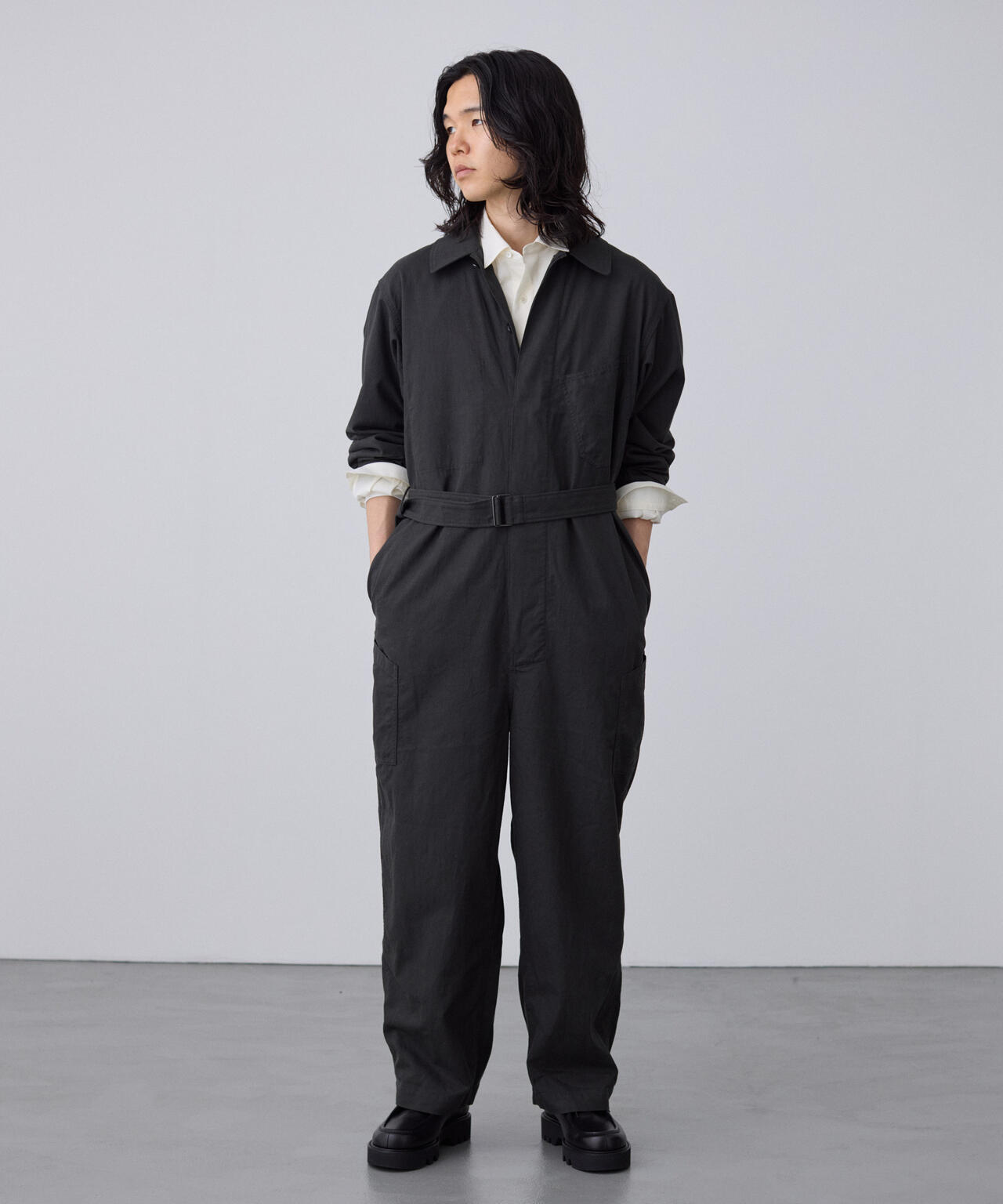 お値下げ！ブラームス　blurhms　オールインワン　オーバーオール　つなぎ blurhms / COTTON SERGE ALL-IN-ONE | THE LIBRARY（ザ ライブラリー