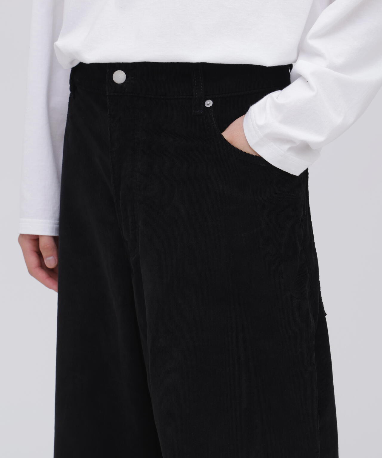 STUDIO NICHOLSON / WASHED CORDUROY VOLUME PANT | THE LIBRARY