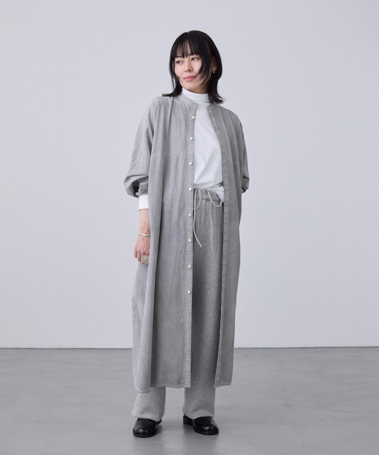 [限定]Yonetomi / RIGID CASHMERE SWEATER PANTS