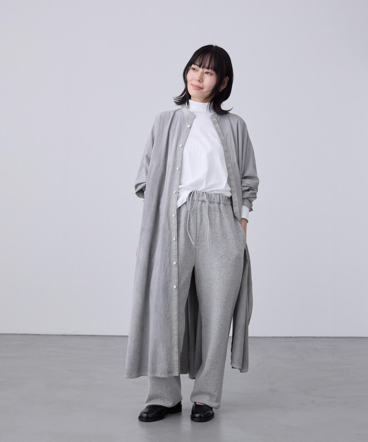 [限定]Yonetomi / RIGID CASHMERE SWEATER PANTS