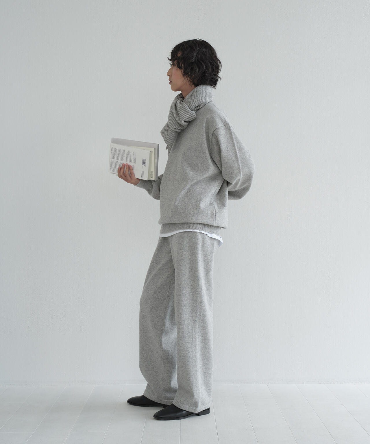 [限定]Yonetomi / RIGID CASHMERE SWEATER PANTS