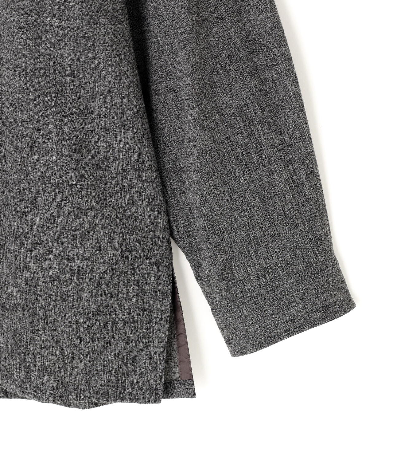 ATON / TWIST WOOL WASHER OVERSIZED SHIRT