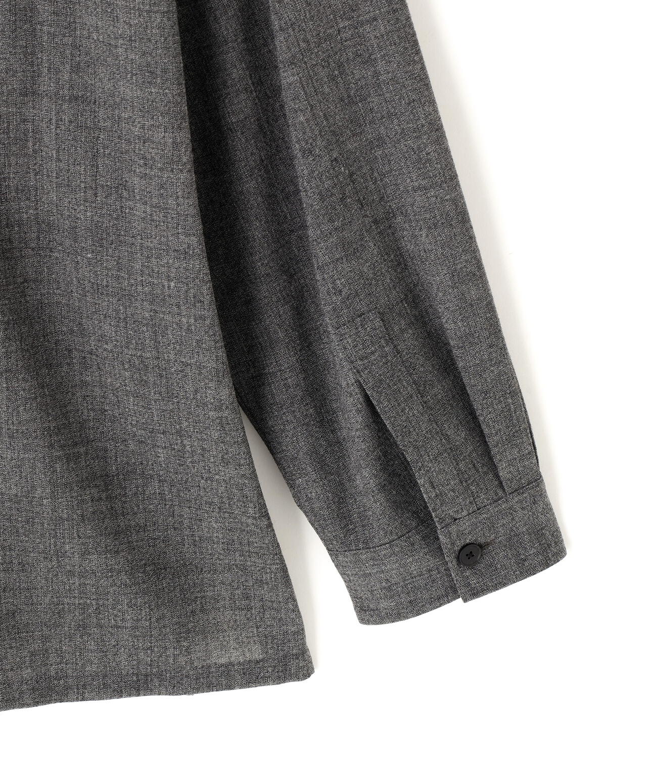 ATON / TWIST WOOL WASHER OVERSIZED SHIRT