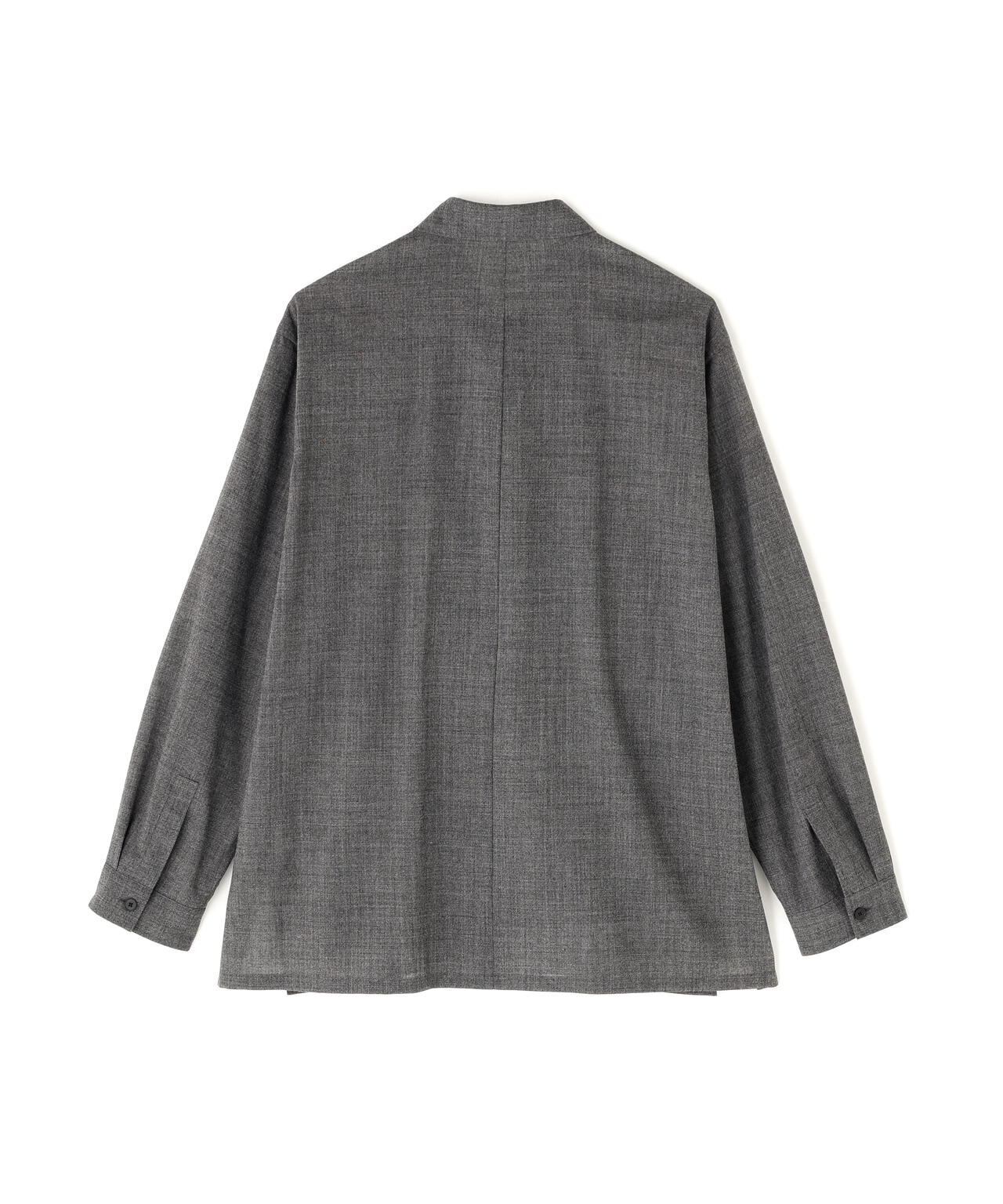 ATON / TWIST WOOL WASHER OVERSIZED SHIRT