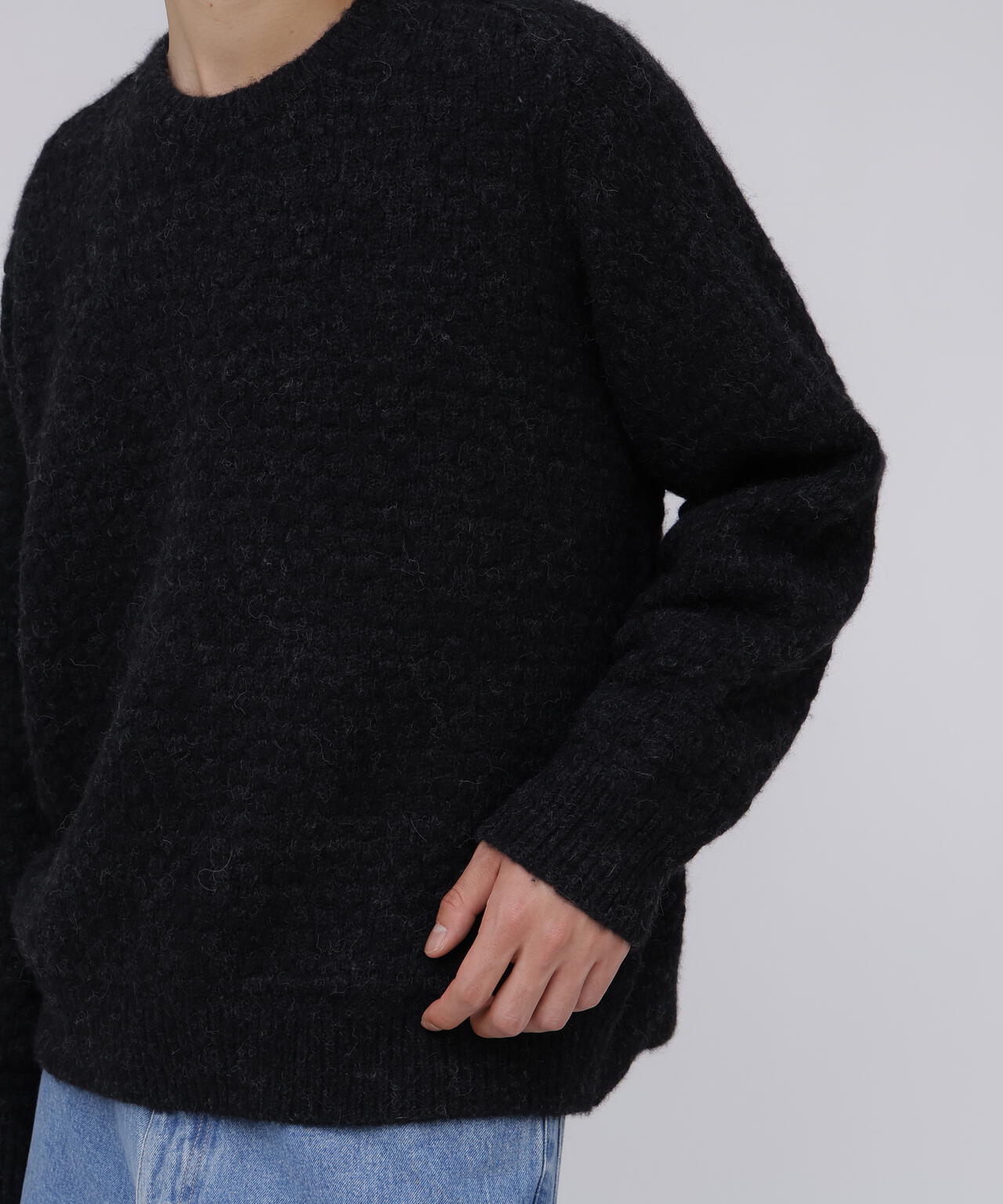 blurhms / BABY ALPACA KNIT PULL OVER | THE LIBRARY（ザ ライブ