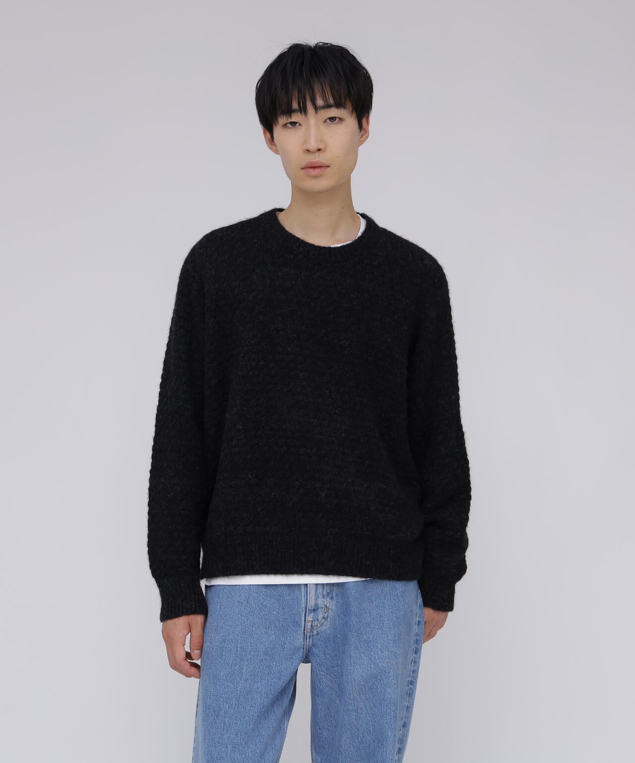 blurhms / BABY ALPACA KNIT PULL OVER | THE LIBRARY（ザ ライブ