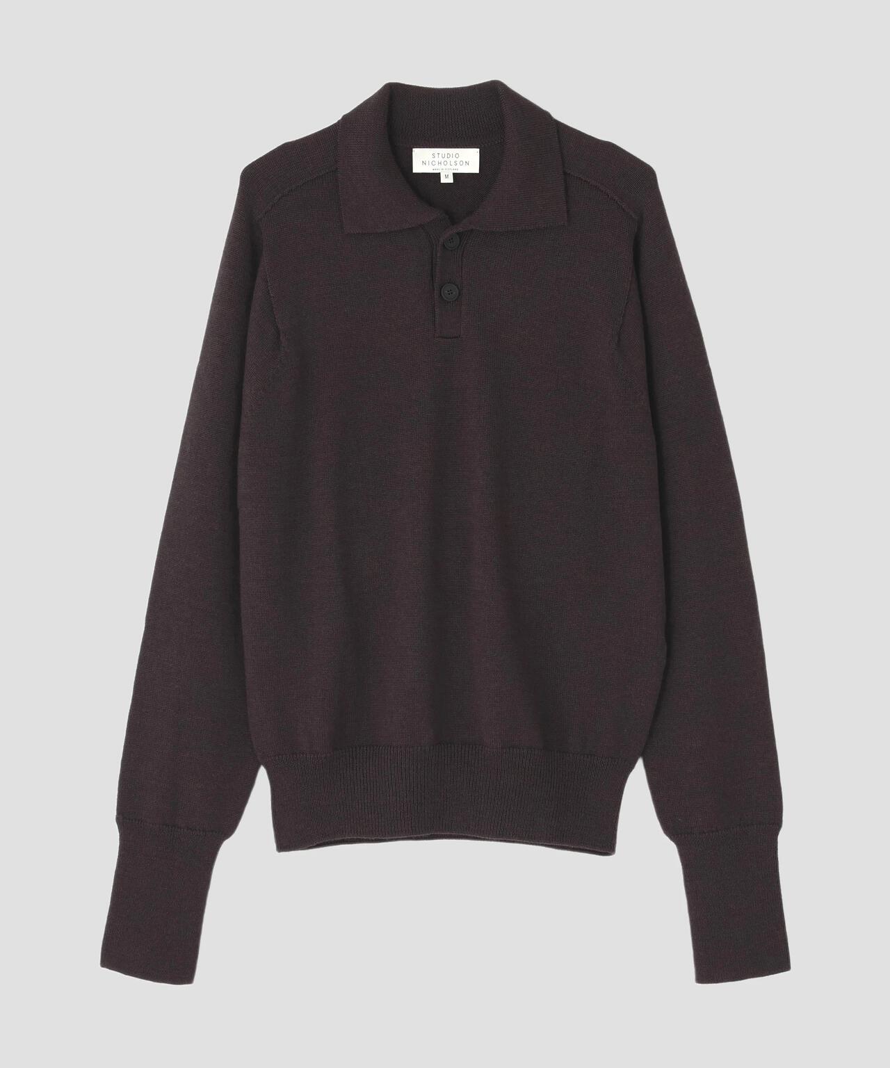 studio nicholson/スタジオニコルソン ニットポロ XL 楽天市場】STUDIO NICHOLSON スタジオニコルソン ニット 12GG KNIT