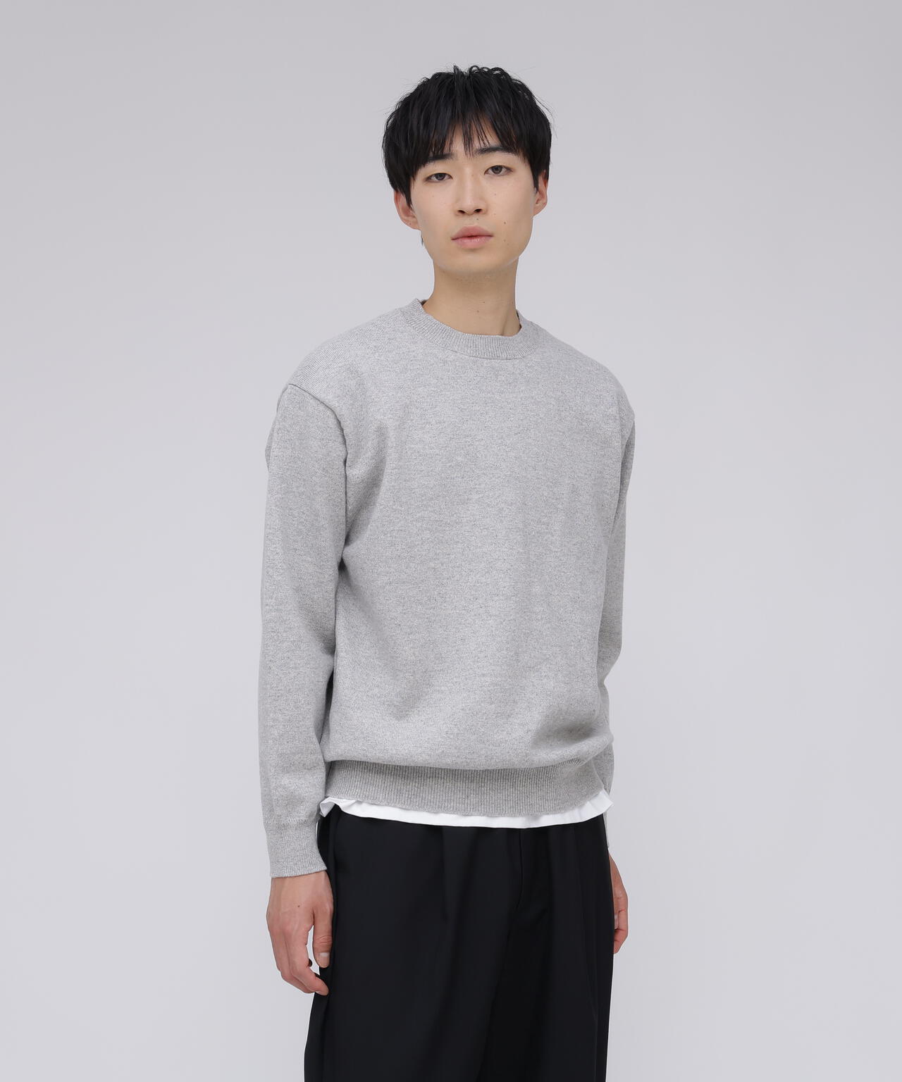 YONETOMI RIGID CASHMERE SWEATER サイズ4 Yonetomi / RIGID CASHMERE SWEATER PULL OVER | THE LIBRARY