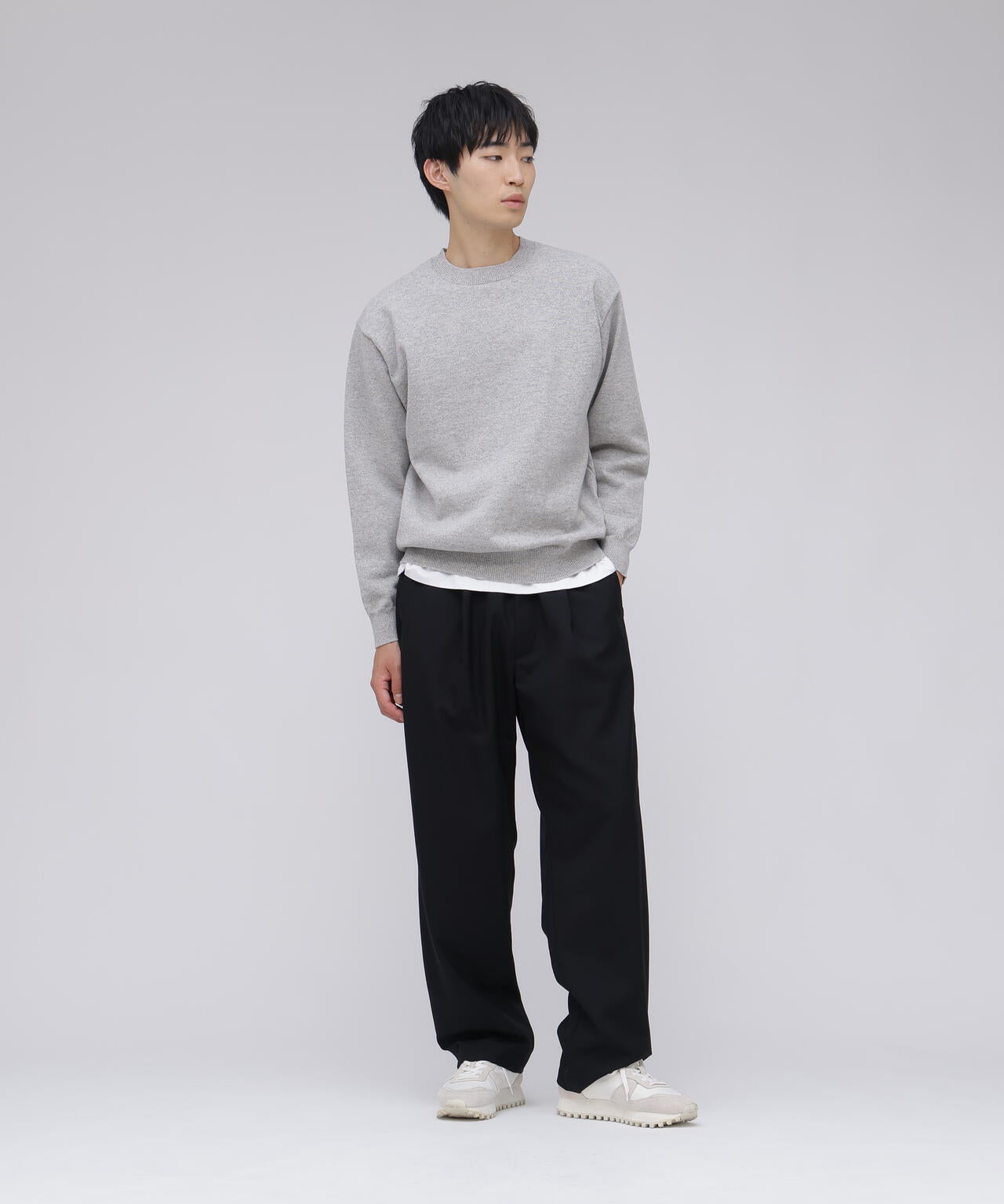 3連休限定値下Yonetomi RIGID CASHMERE SWEATE Yonetomi / RIGID CASHMERE SWEATER PULL OVER | THE LIBRARY