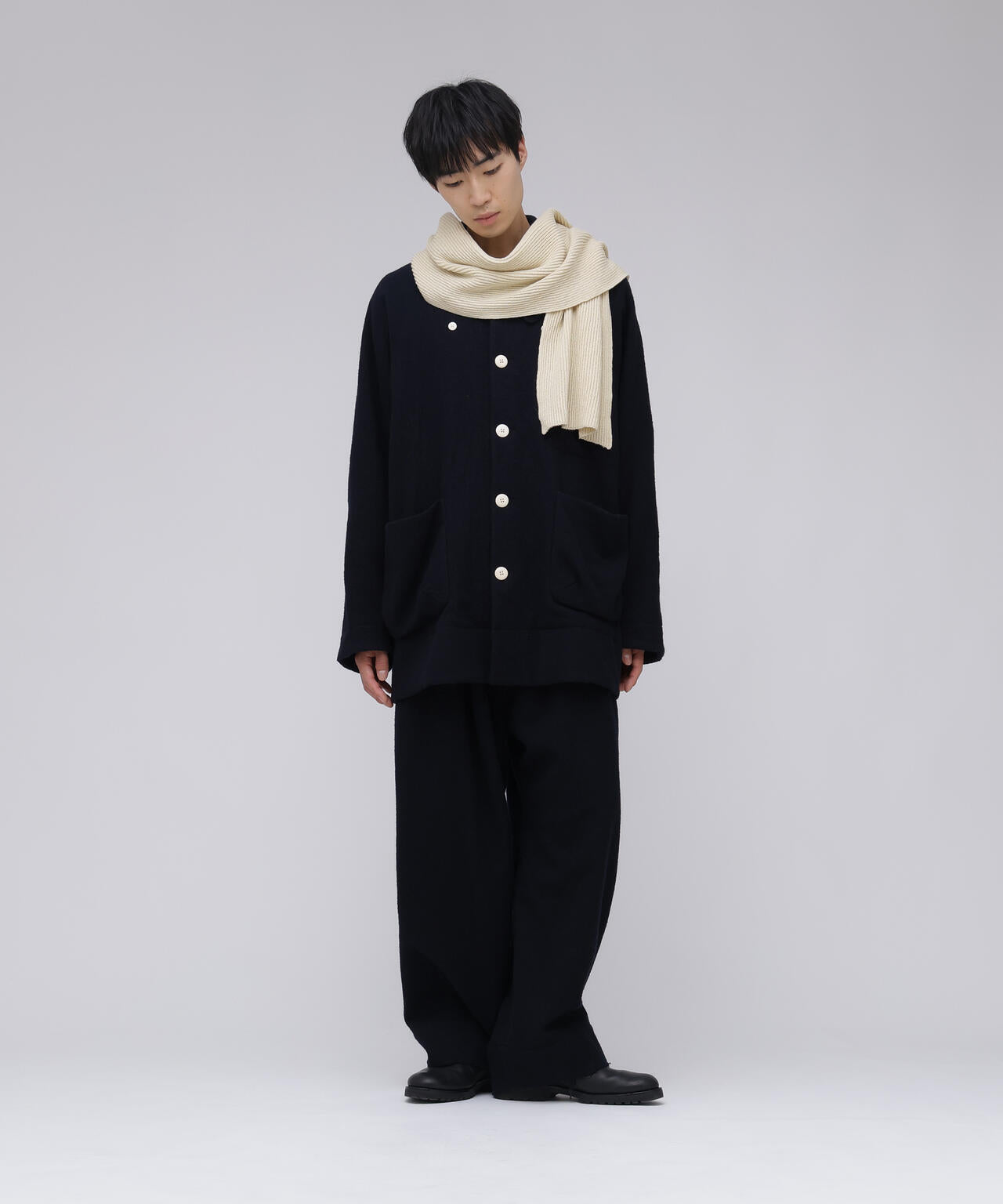 Yonetomi / RIGID CASHMERE MUFFLER | THE LIBRARY（ザ ライブラリー
