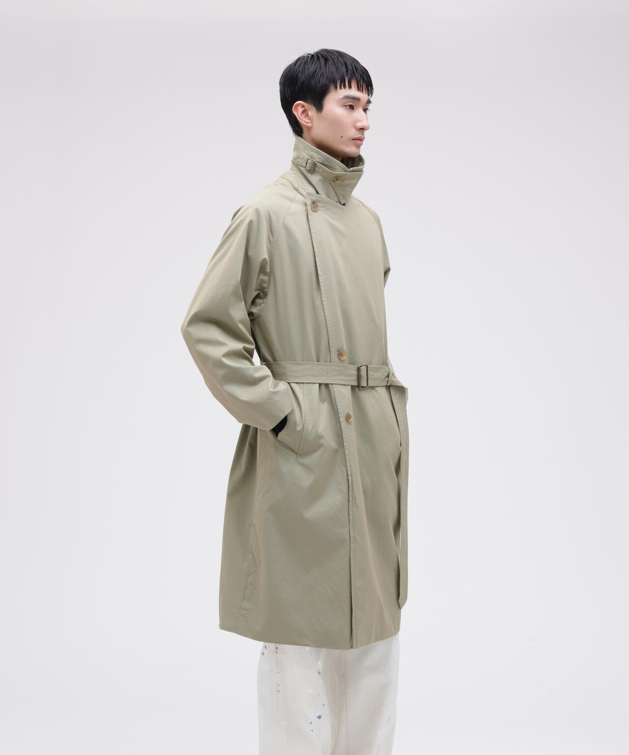 blurhms / COTTON GABARDINE TRENCH COAT