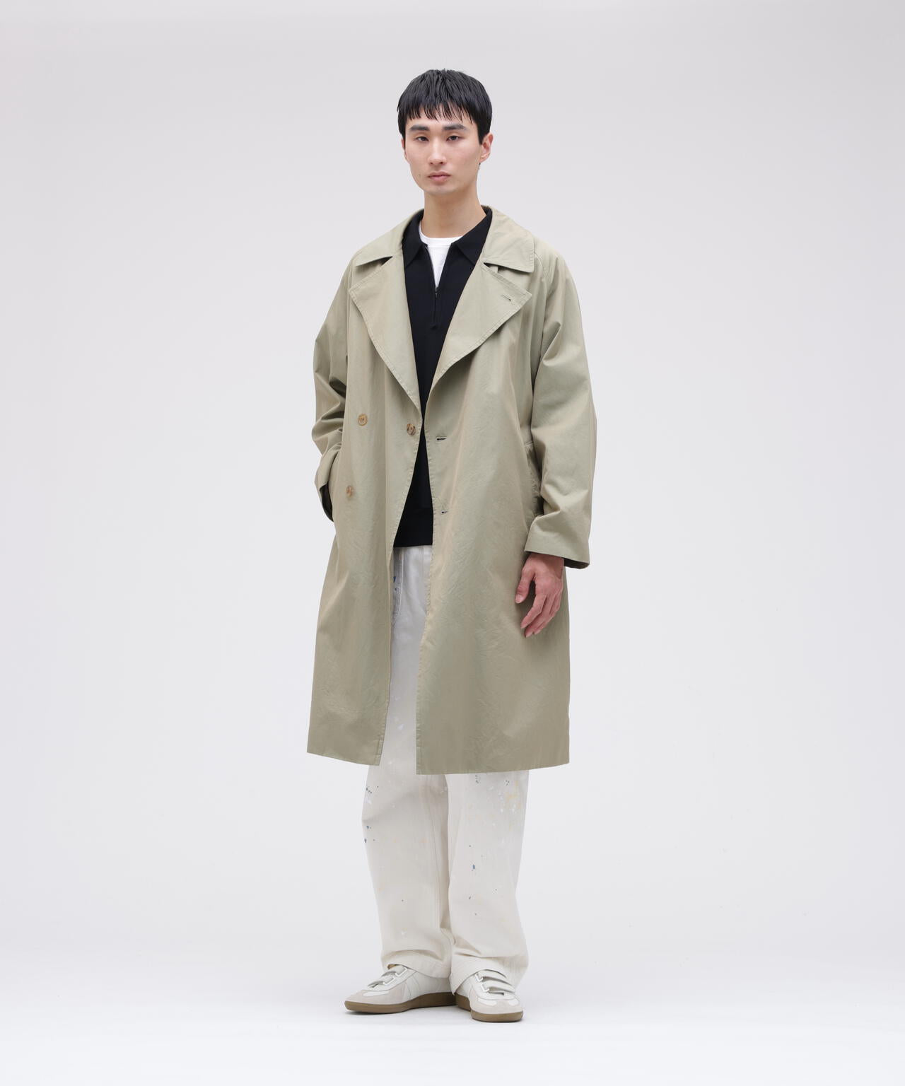blurhms / COTTON GABARDINE TRENCH COAT
