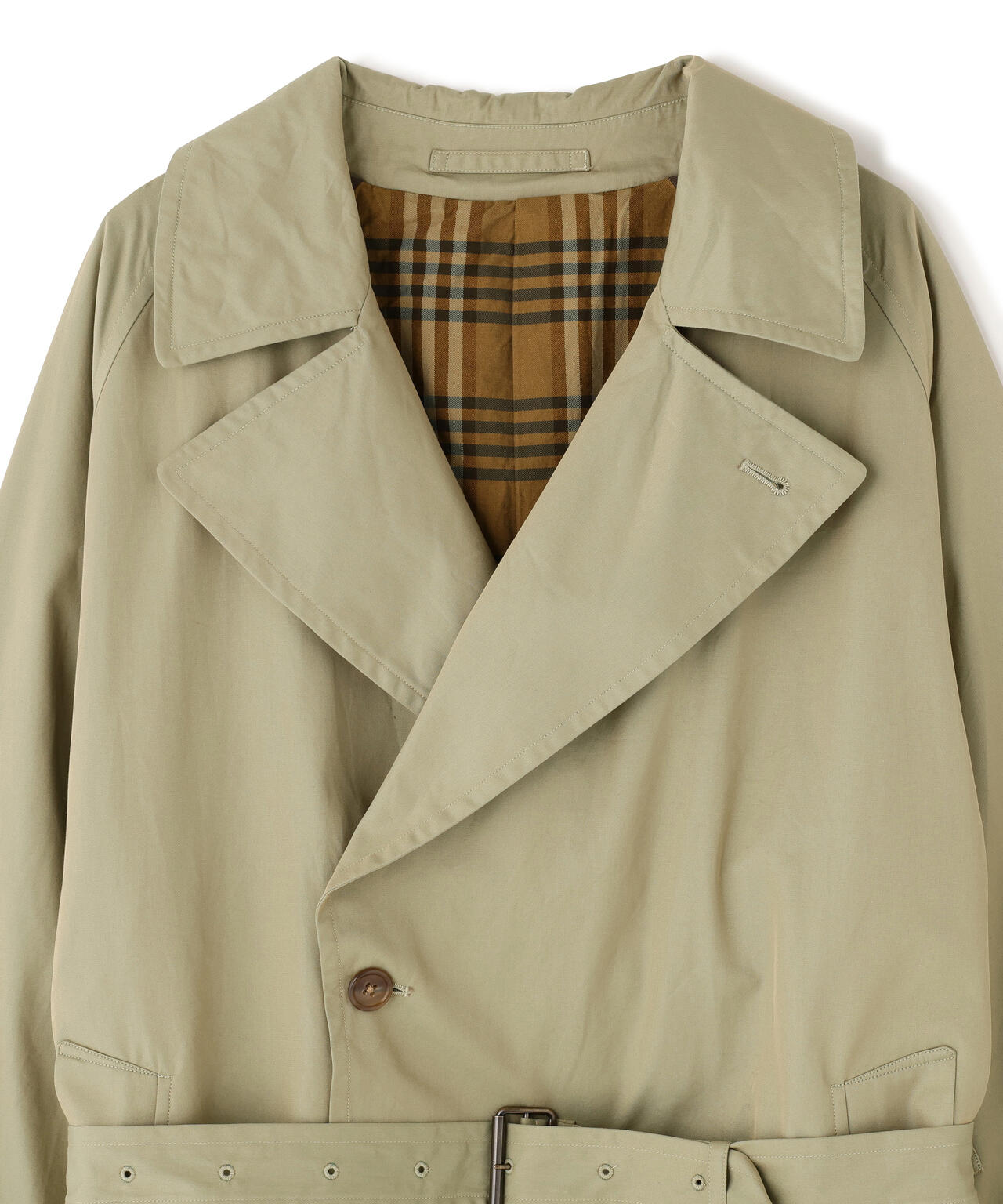 blurhms トレンチコート　ベージュ blurhms / COTTON GABARDINE TRENCH COAT | THE LIBRARY（ザ ライブ