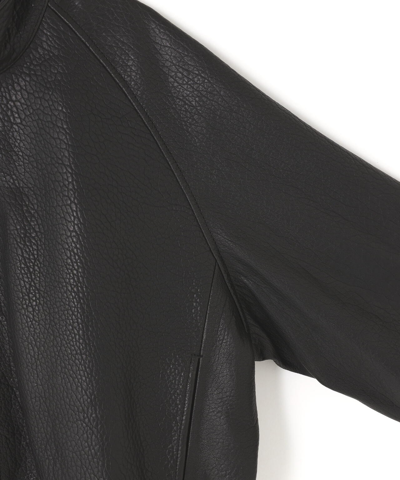 STUDIO NICHOLSON / TEXTURED LEATHER HARRINGTON JACKET | THE