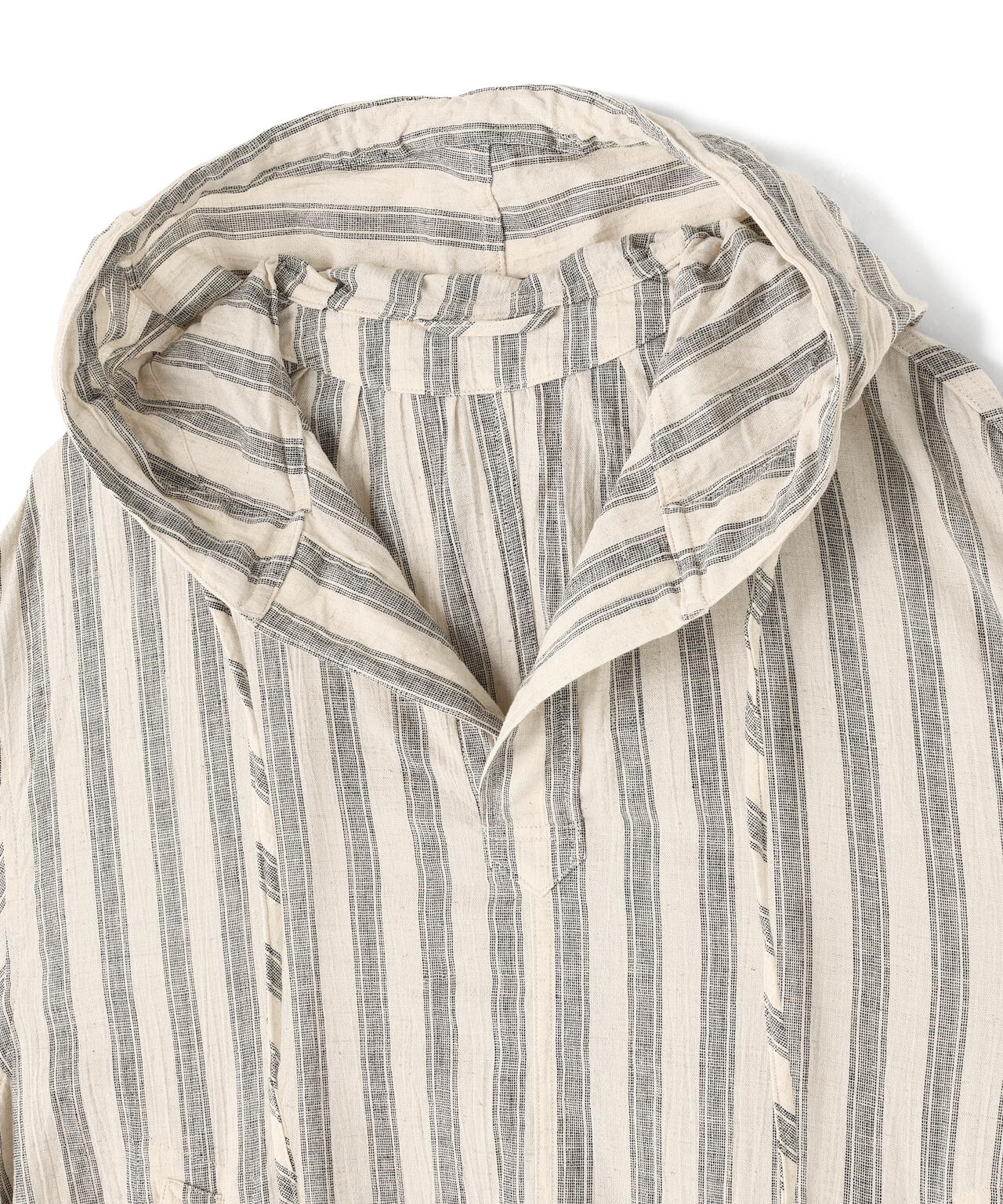 blurhms / COTTON LINEN STRIPE SNOW PARKA