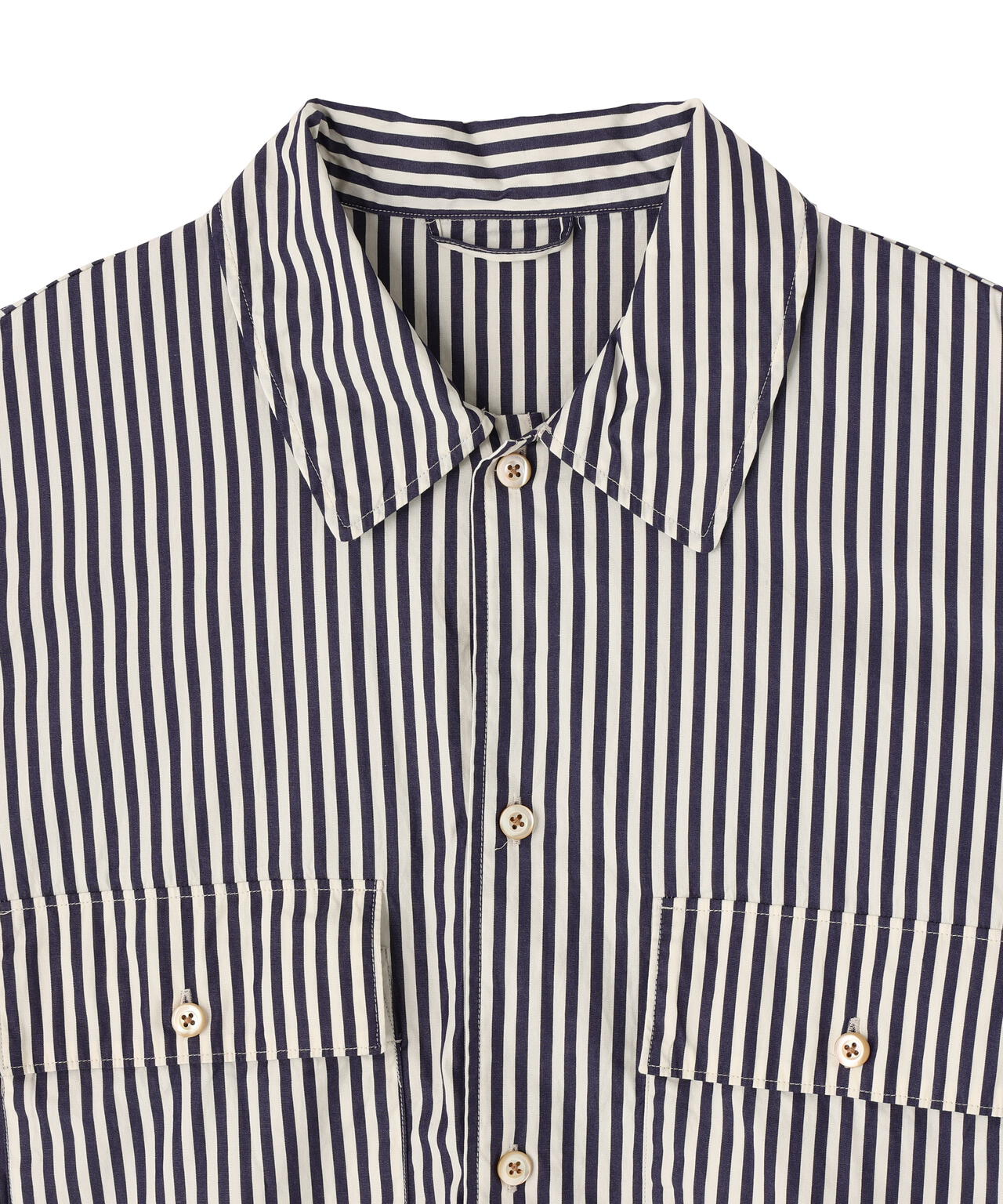 blurhms / STRIPE MILITARY SHIRT