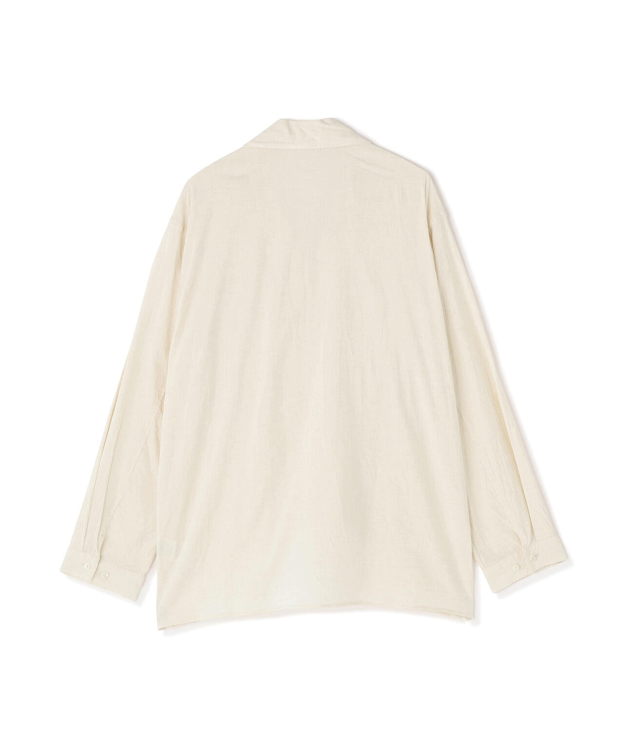 別注]blurhms / COTTON LINEN OPEN-COLLAR SHIRT LONG SLEEVE | THE