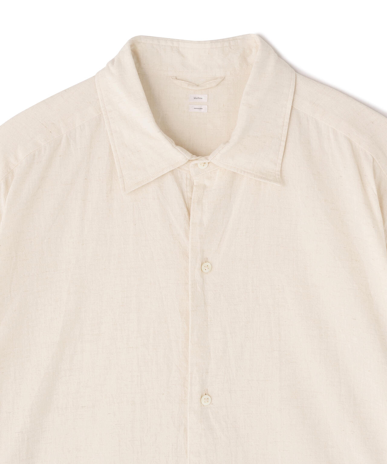 別注]blurhms / COTTON LINEN HALF-SLEEVE SHIRT | THE LIBRARY（ザ