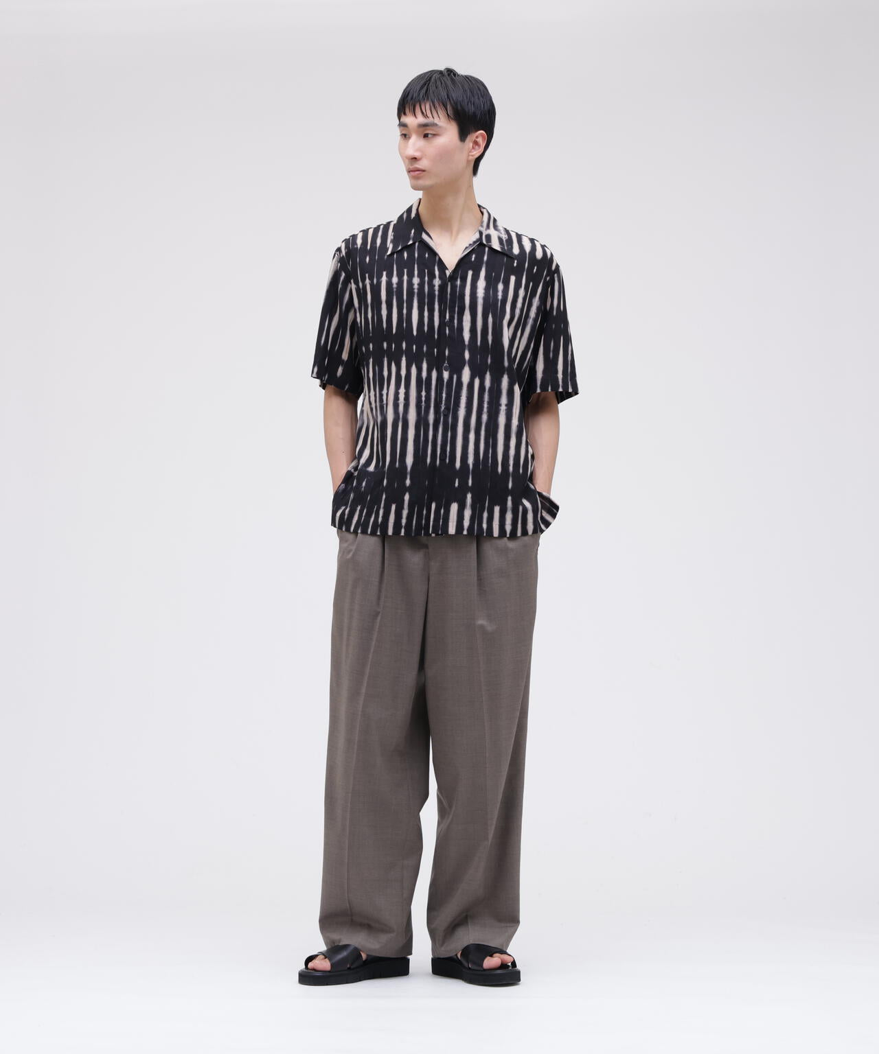 IRENISA / OPEN COLLAR SHORT-SLEEVED SHIRT | THE LIBRARY（ザ ライブ