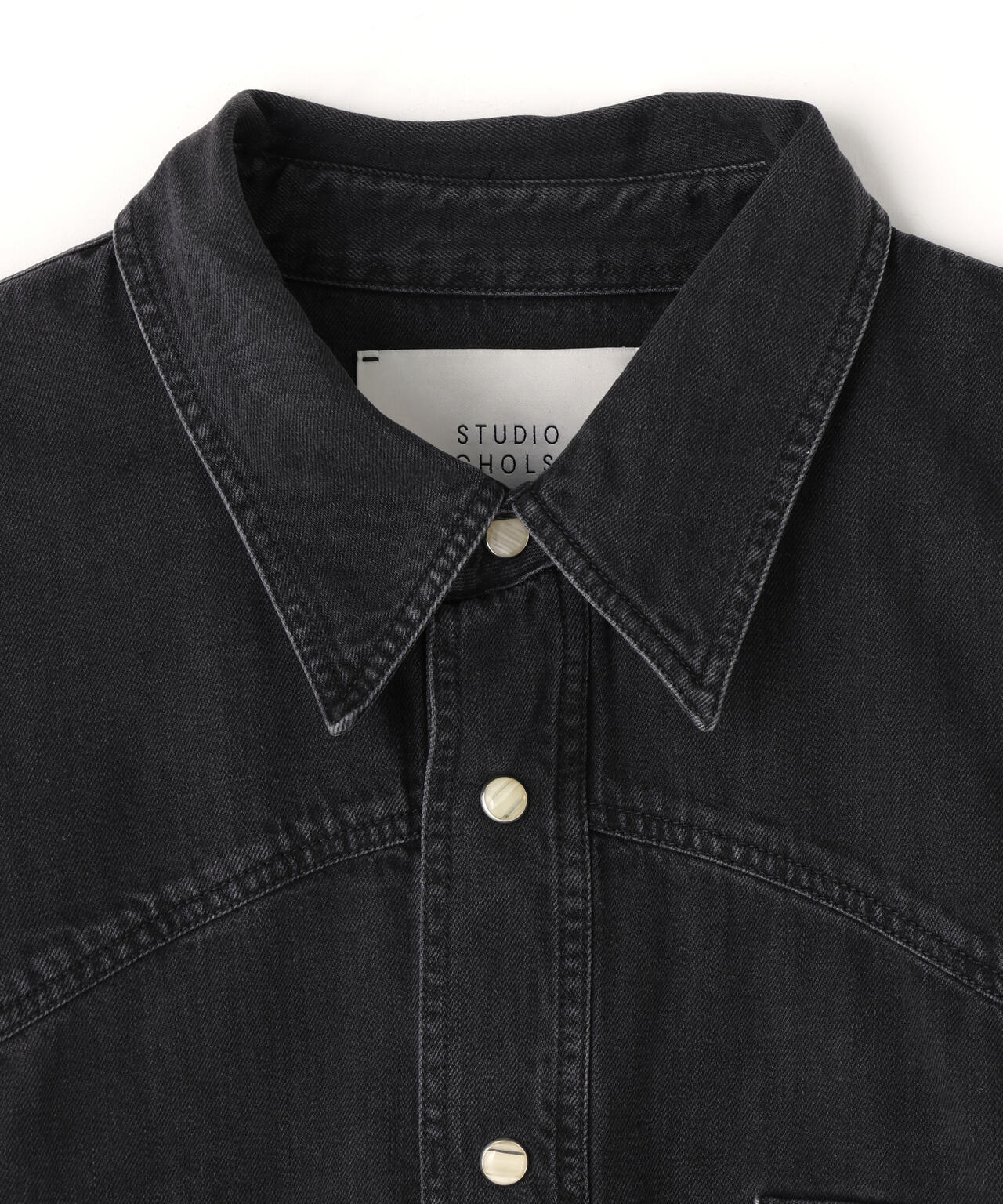 STUDIO NICHOLSON / 8OZ SHIRTING DENIM SHIRT