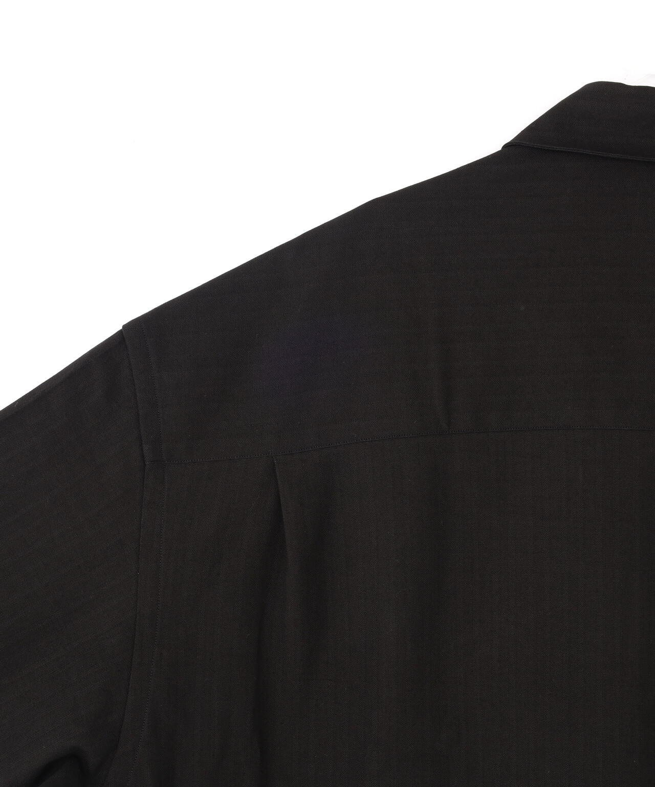 STUDIO NICHOLSON / TONAL BROKEN TWILL SHORT SLEEVE BOXY SHIRT