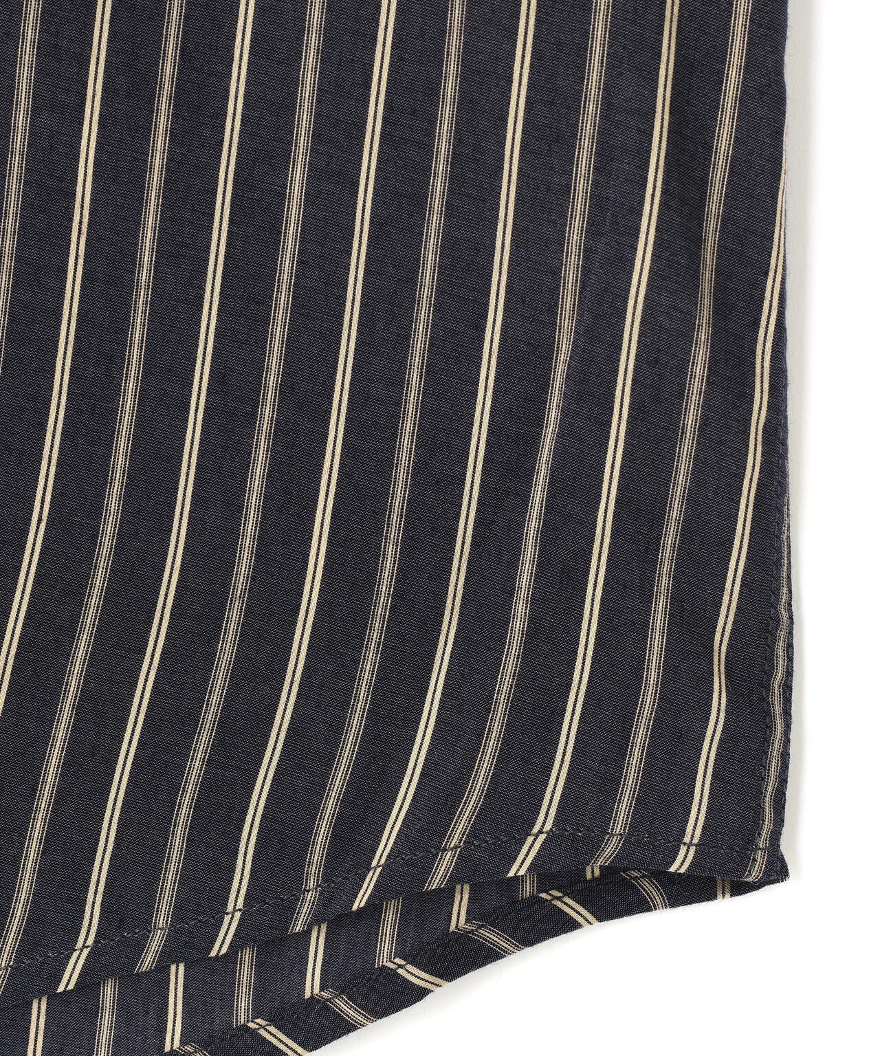STUDIO NICHOLSON / LYOCELL SILK STRIPE BOXY OVERSIZED SHIRT