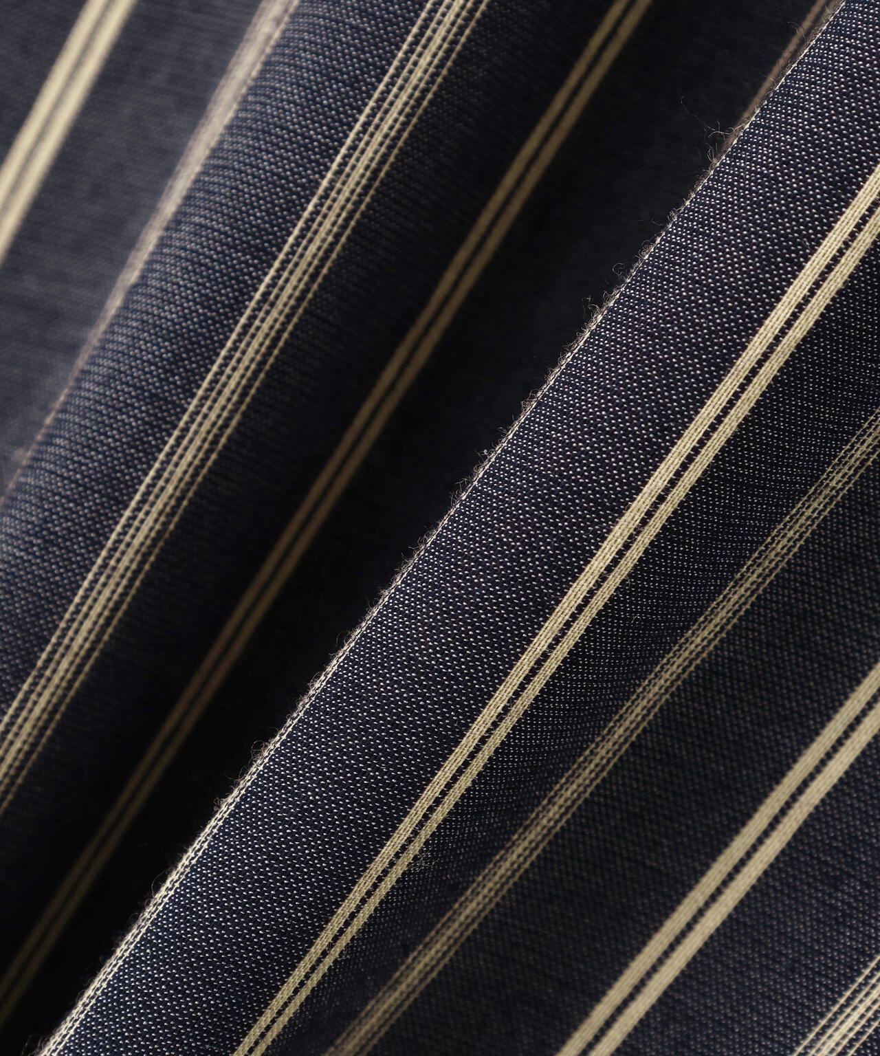 STUDIO NICHOLSON / LYOCELL SILK STRIPE BOXY OVERSIZED SHIRT