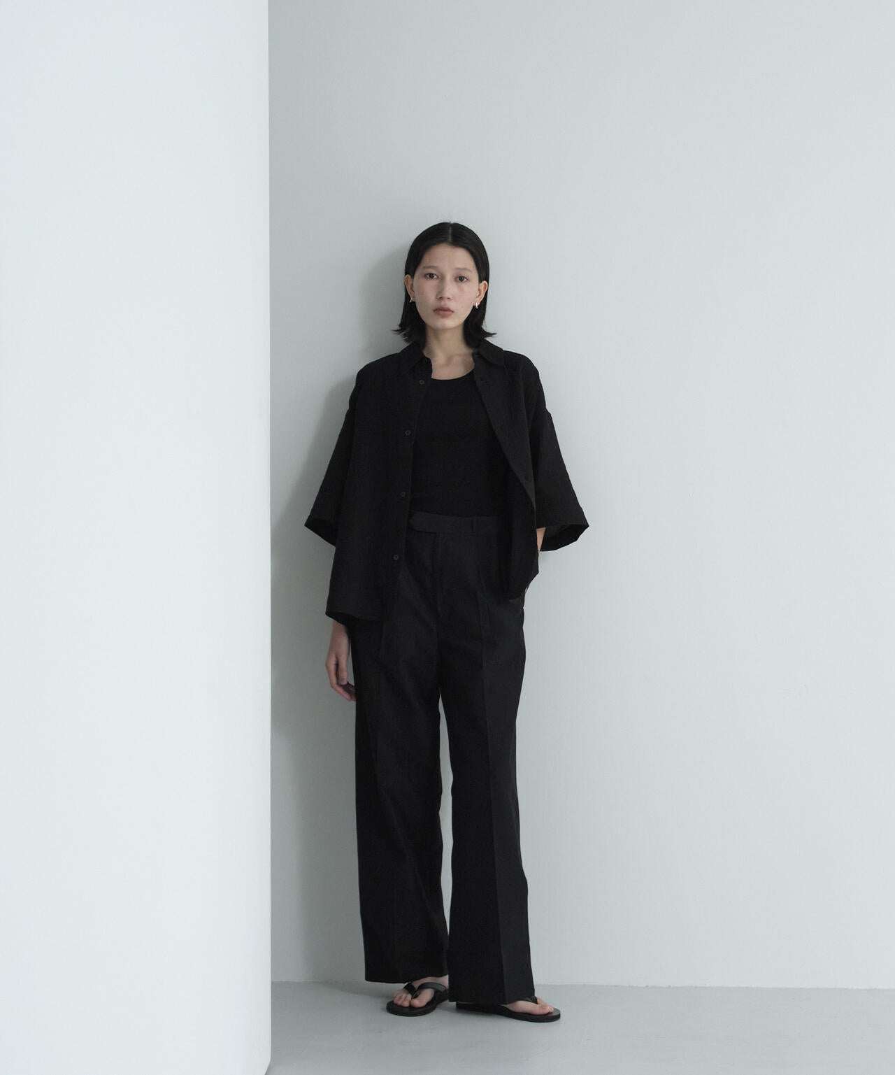 [別注]STUDIO NICHOLSON /MINIMAL MATELASSE SHORT SLEEVE BOXY SHIRT
