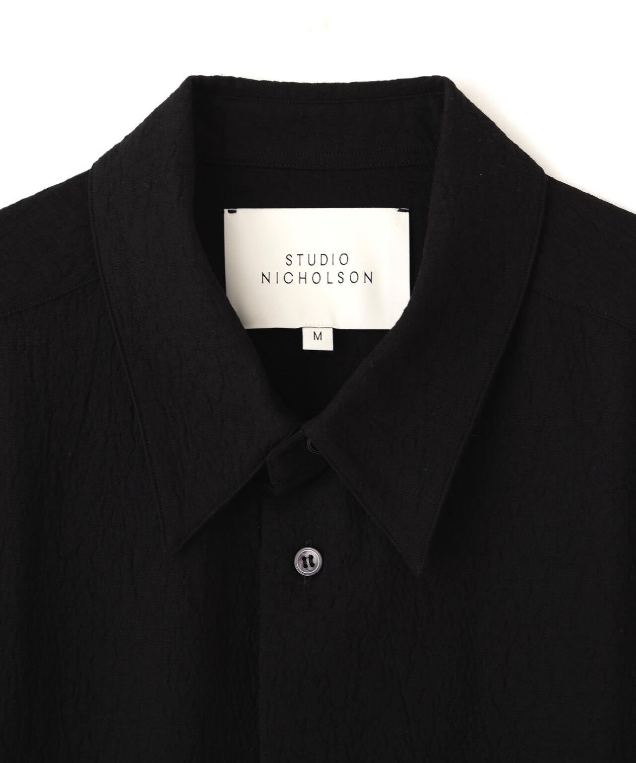 別注]STUDIO NICHOLSON /MINIMAL MATELASSE SHORT SLEEVE BOXY SHIRT