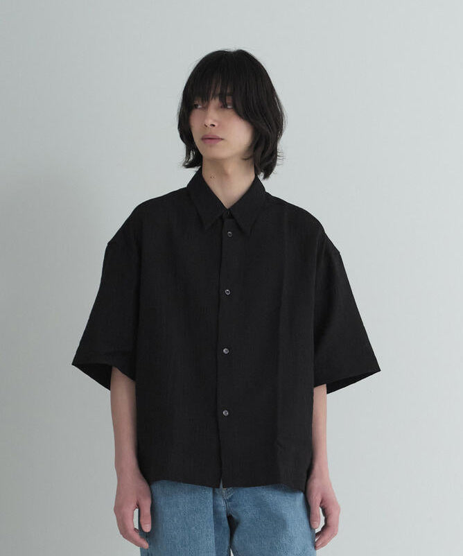 別注]STUDIO NICHOLSON /MINIMAL MATELASSE SHORT SLEEVE BOXY SHIRT