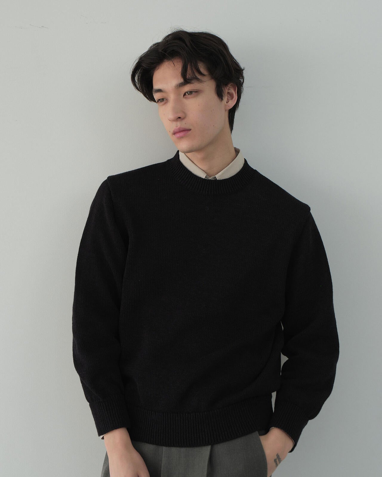 別注]Yonetomi / WASHI COTTON KNIT PULLOVER | THE LIBRARY（ザ
