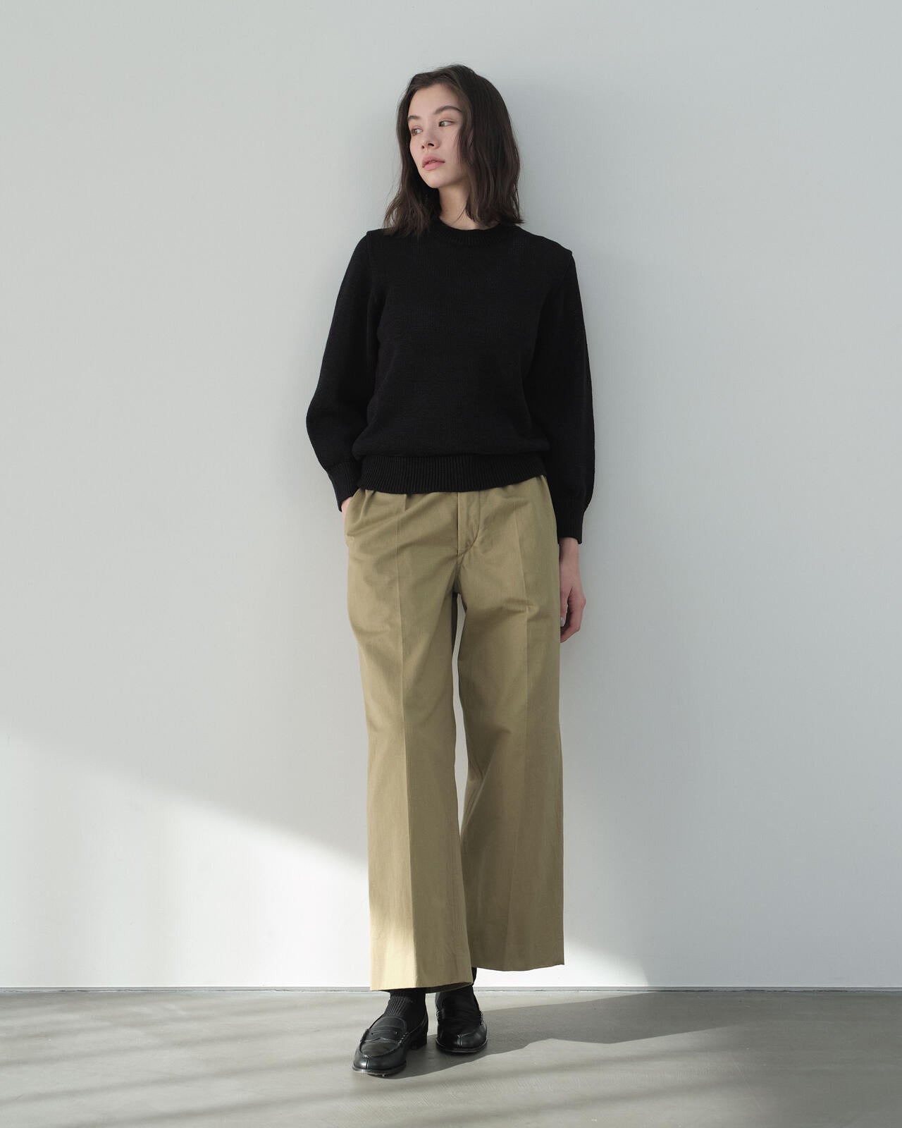 別注]Yonetomi / WASHI COTTON KNIT PULLOVER | THE LIBRARY（ザ
