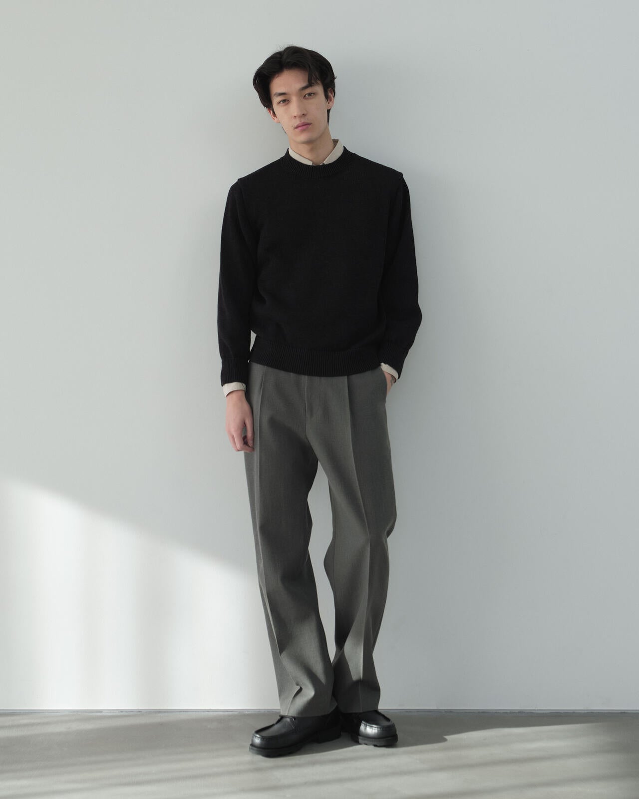 別注]Yonetomi / WASHI COTTON KNIT PULLOVER | THE LIBRARY（ザ
