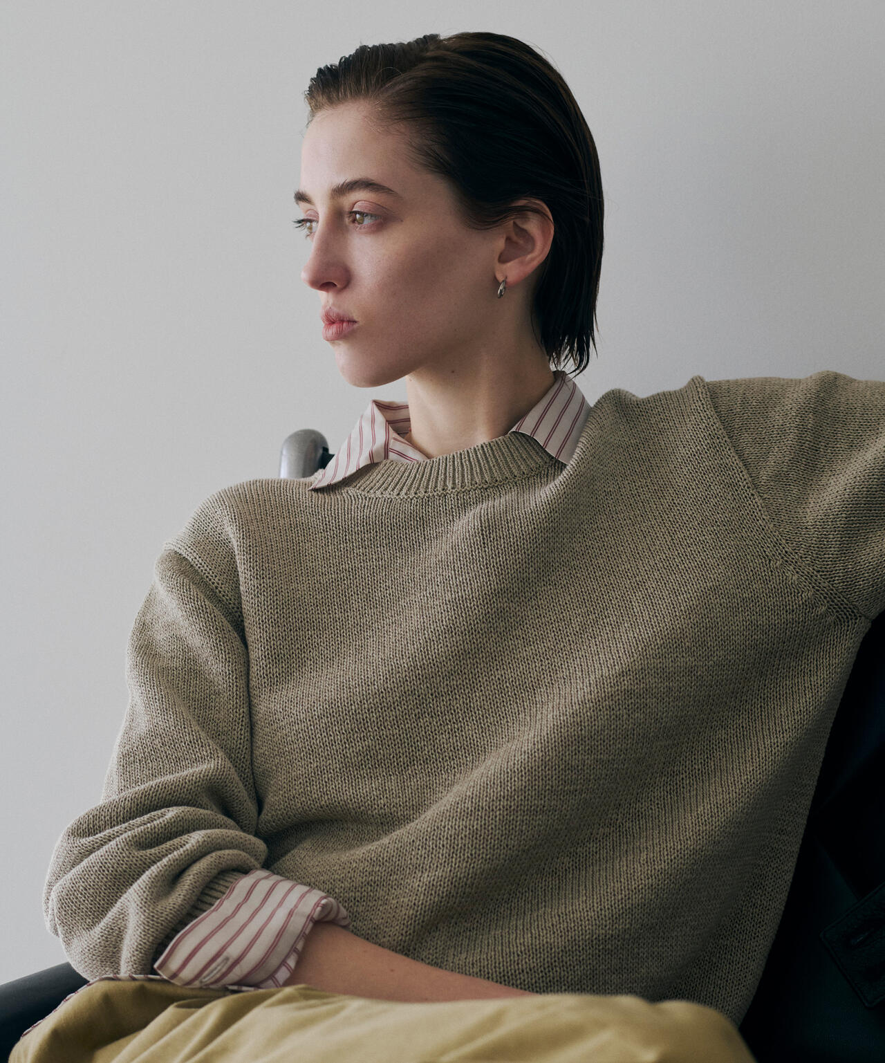 別注]Yonetomi / WASHI COTTON KNIT PULLOVER | THE LIBRARY（ザ