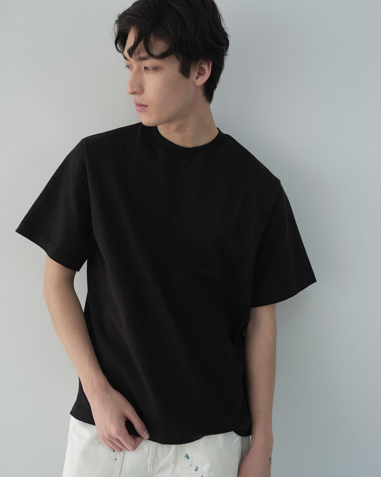 [別注]Yonetomi / LIGHT WAVE COTTON KNIT TEE