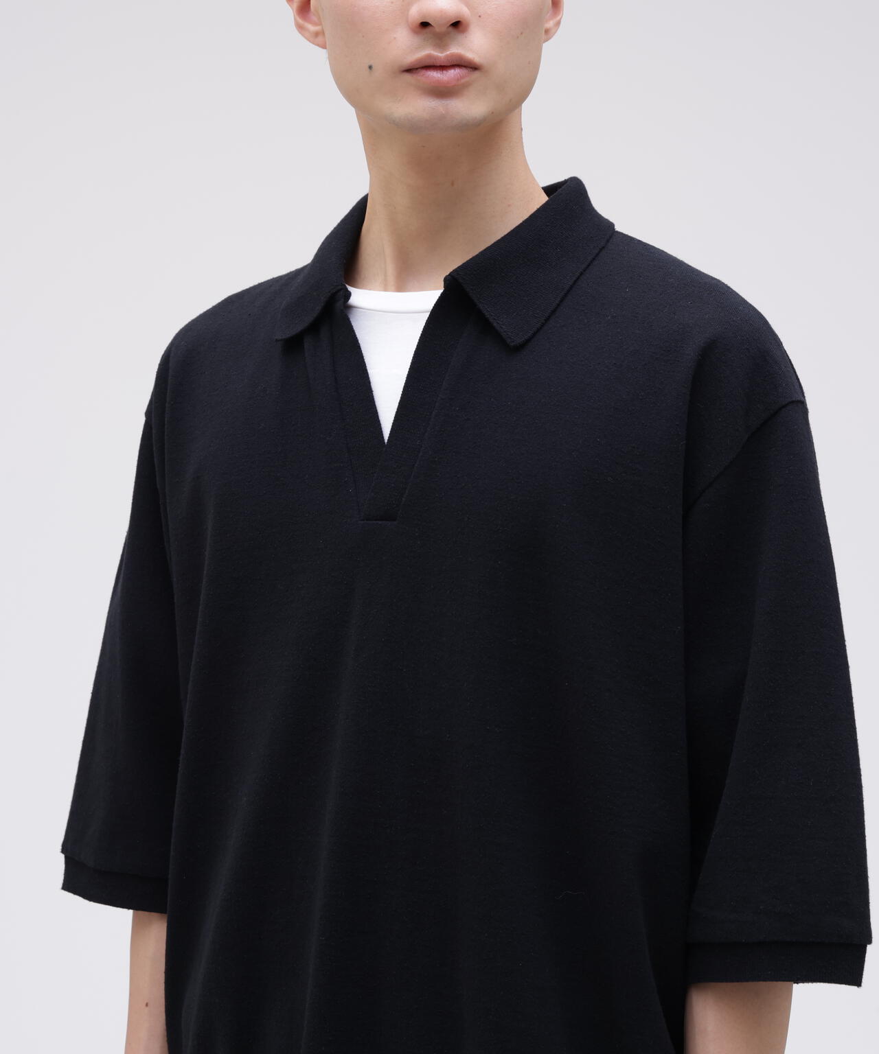 blurhms / COTTON SILK NEP SKIPPER CROPPED SLEEVE | THE LIBRARY（ザ